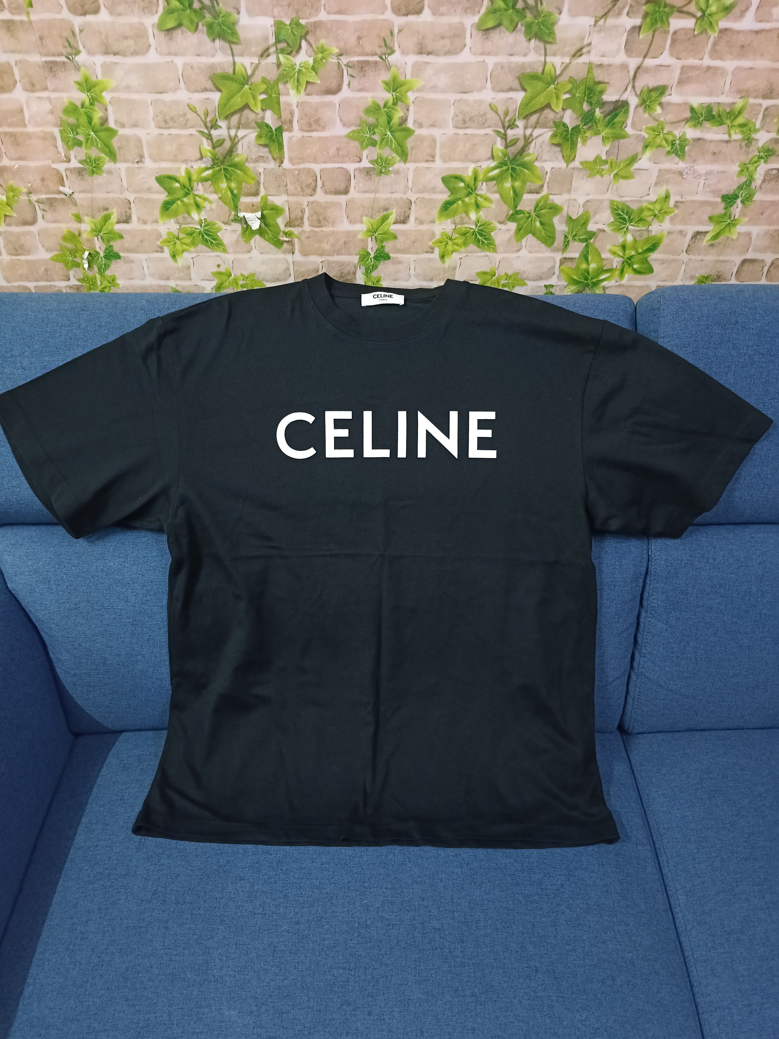 Celine CELINE SPELLOUT BLACK T SHIRT Size US M / EU 48-50 / 2 - 2 Thumbnail