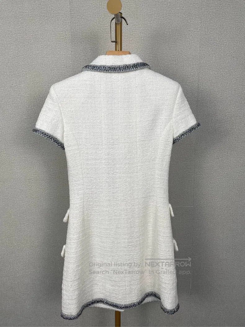 Chanel Chanel Roof series white silver thread dress Size XXS / US 00 / IT 34 - 2 Thumbnail