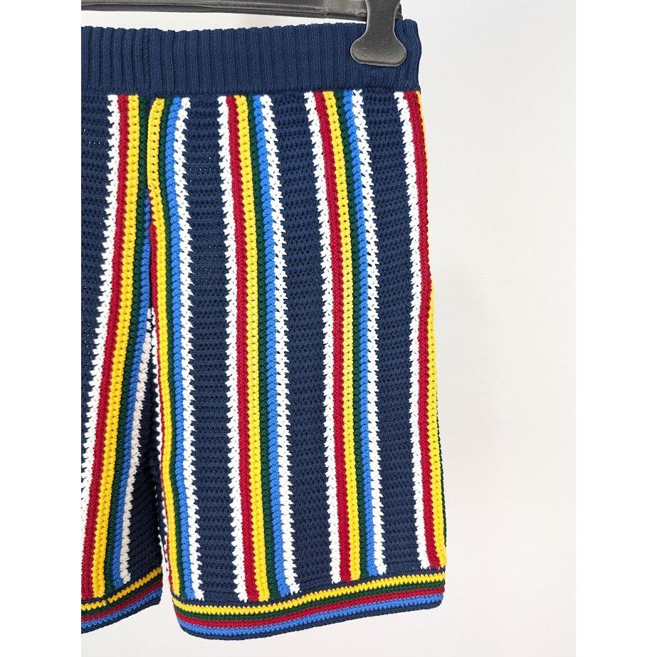 Casablanca o1rshd1 DUP / Cotton Crochet Shorts in Navy Size US 32 / EU 48 - 11 Thumbnail