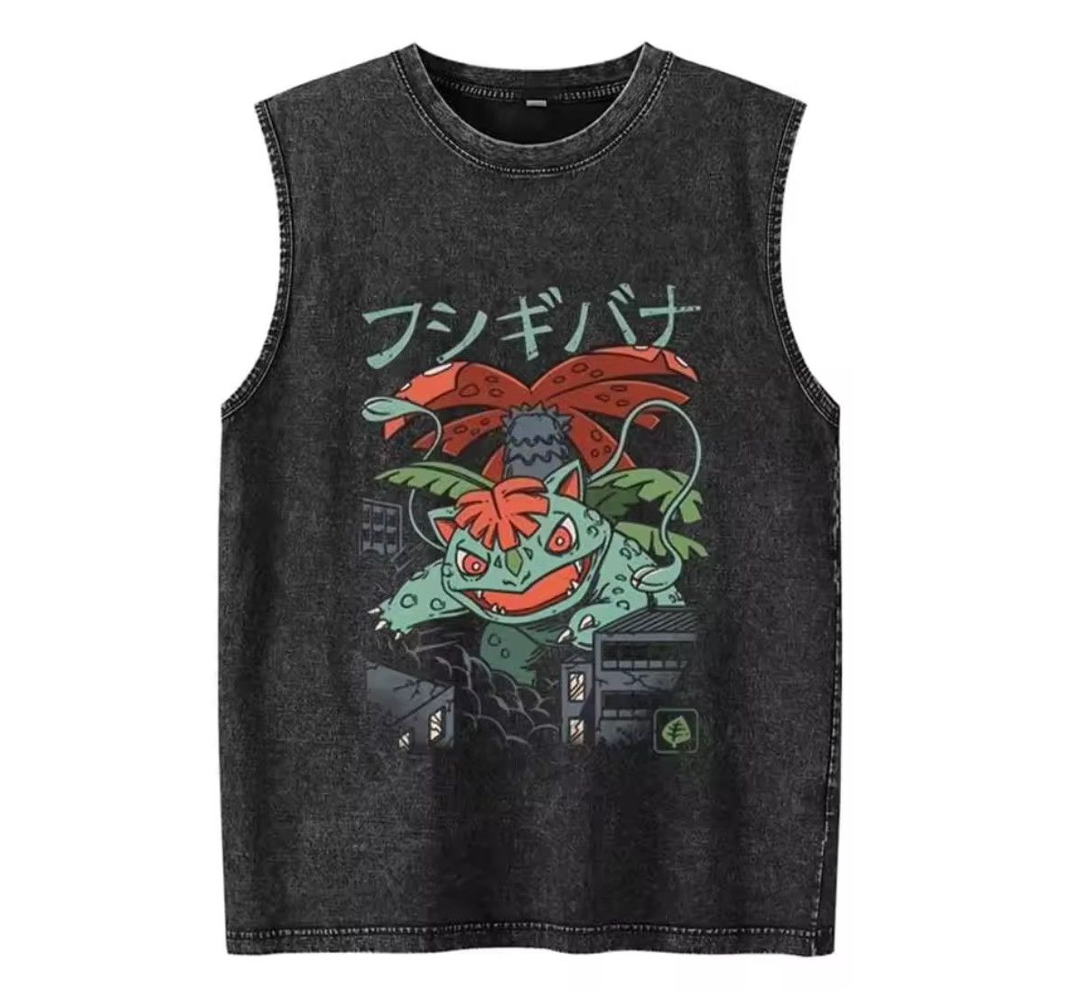 Japanese Brand Y2K Vintage Punk Venusaur Anime Washed Tank Top T-Shirt Size US S / EU 44-46 / 1 - 1 Thumbnail
