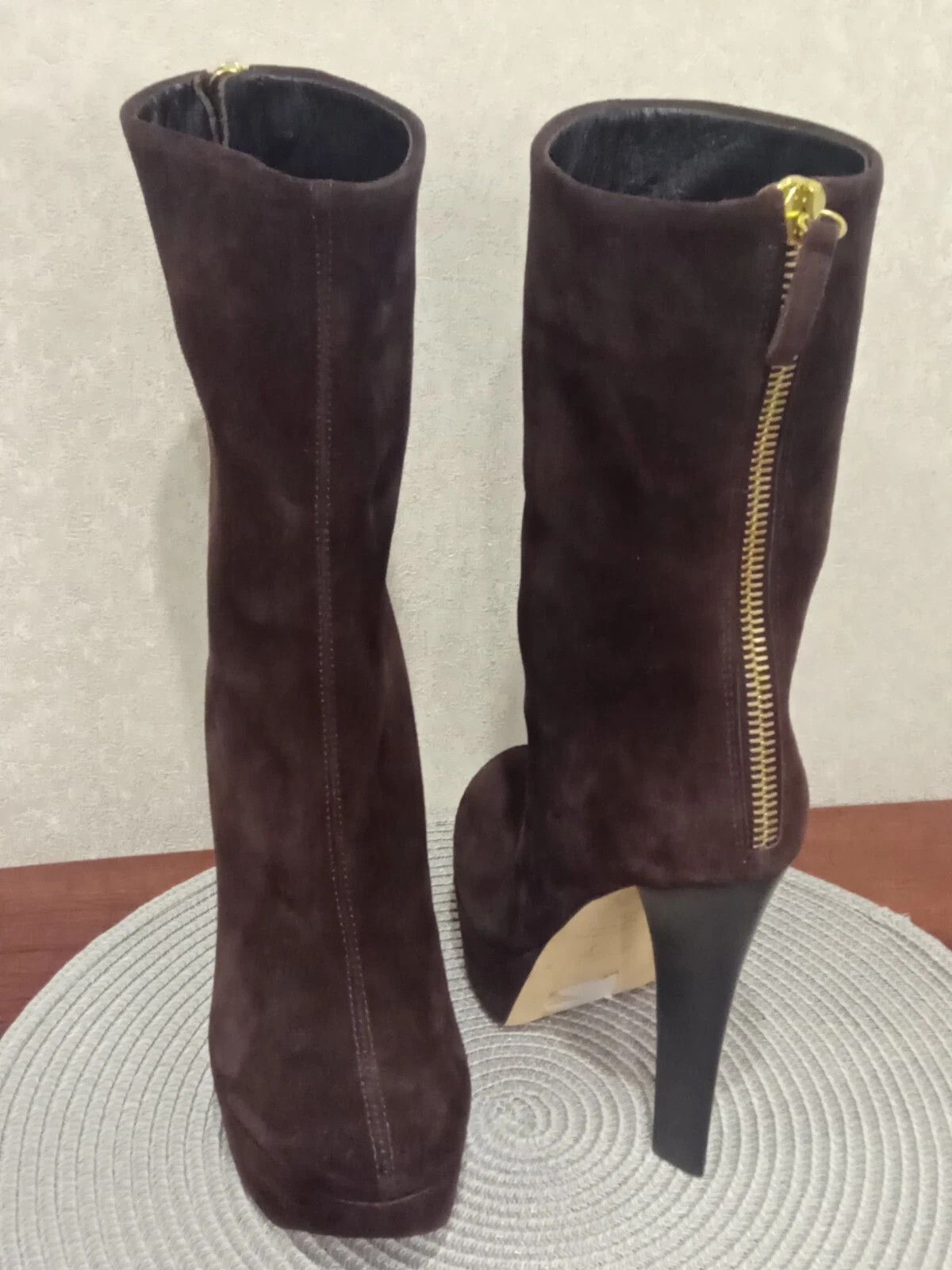 Giuseppe Zanotti Giuseppe Zanotti Brown Suede Platform Ankle Boots 36 .US - 6 Size US 6 / IT 36 - 2 Thumbnail
