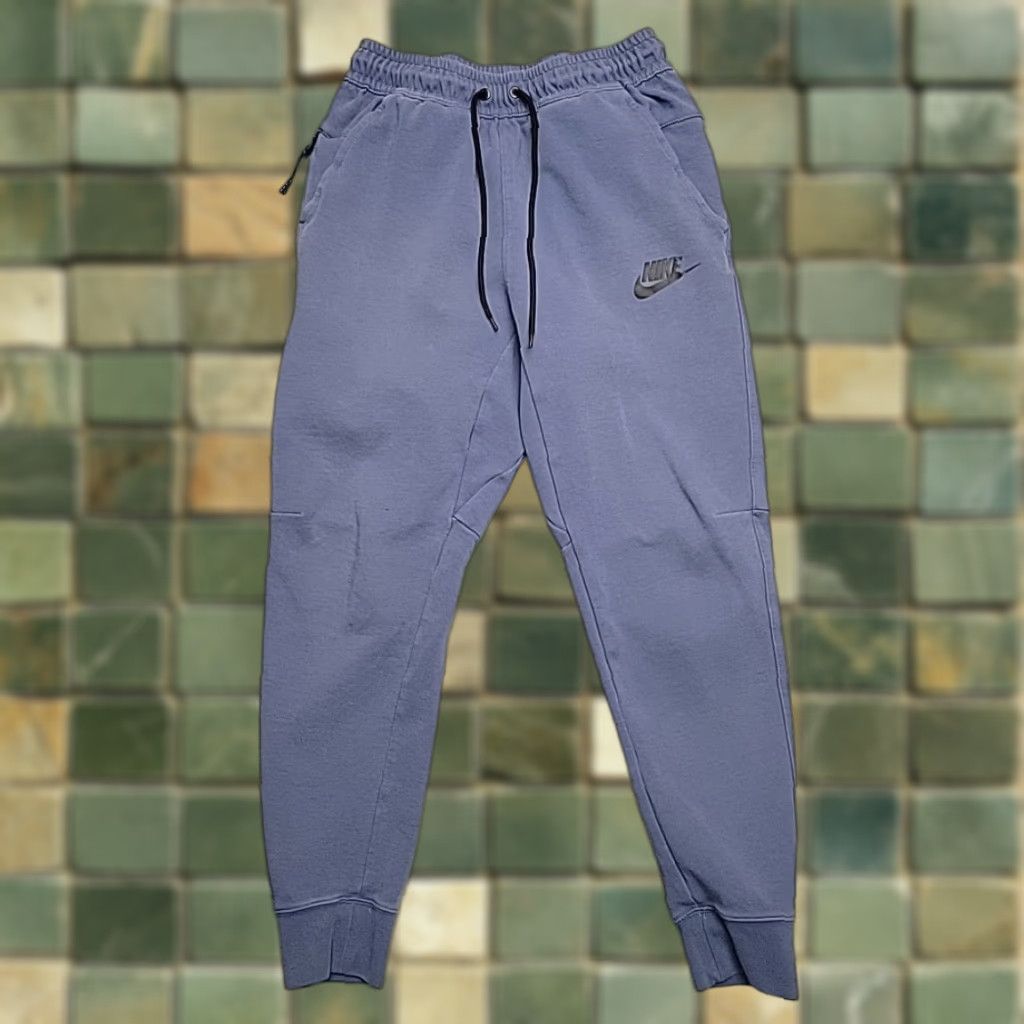 Nike Nike Tech Fleece Jogger Pants Mens S Blue Athletic Sports Jogger Sweatpants Size US 29 - 1 Thumbnail