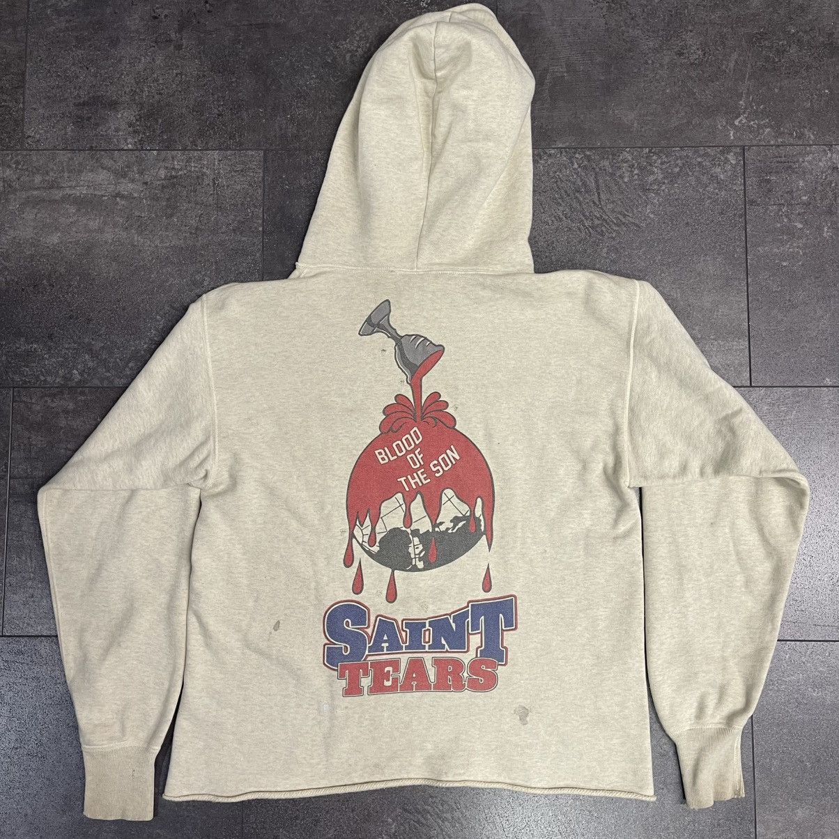 Cactus Plant Flea Market × DENIM TEARS Saint Mxxxxxx x Denim Tears Holy Grail Hoodie Vintage Grey Size US M / EU 48-50 / 2 - 2 Thumbnail
