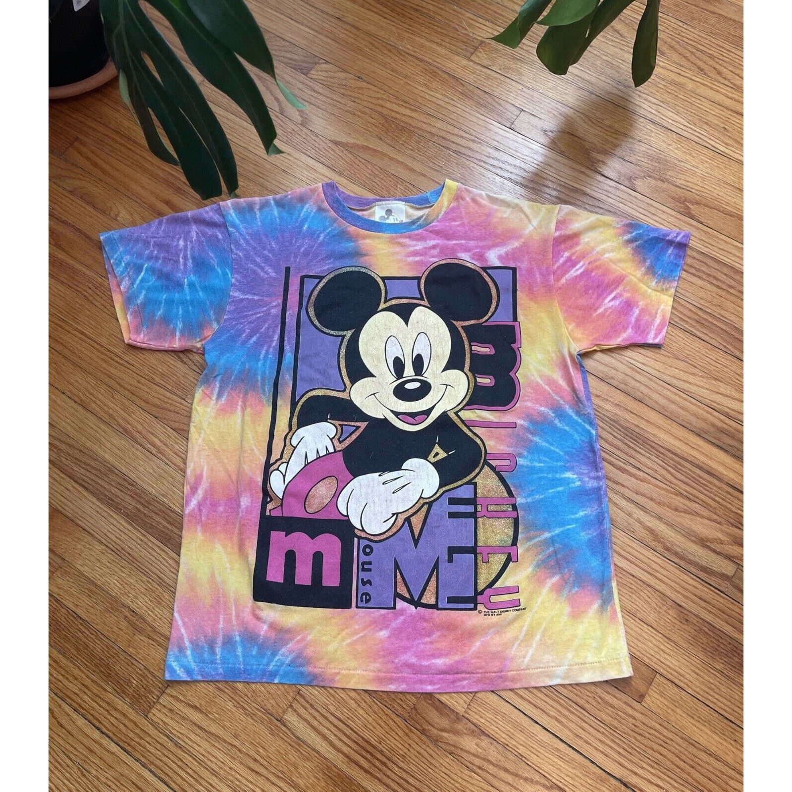 Disney Vintage 90s Medium Walt Disney Mickey Mouse Mouse Tie Dye Si Size US M / EU 48-50 / 2 - 1 Thumbnail