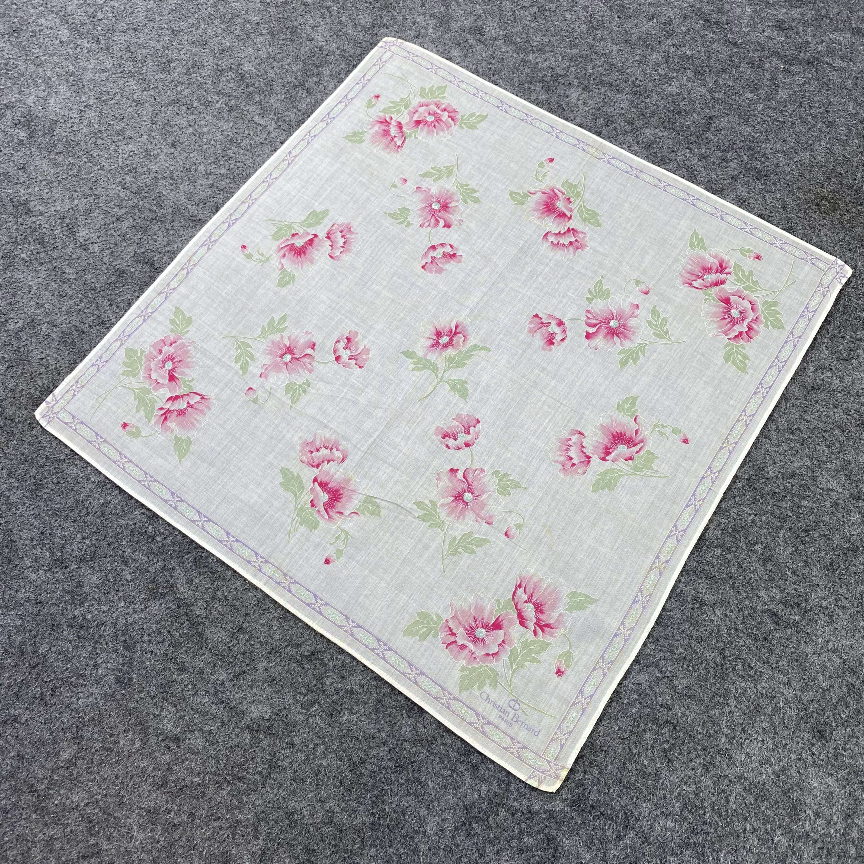 Vintage Christian Bernard Handkerchief / Bandana / Neckerchief-B1329 Size ONE SIZE - 4 Thumbnail