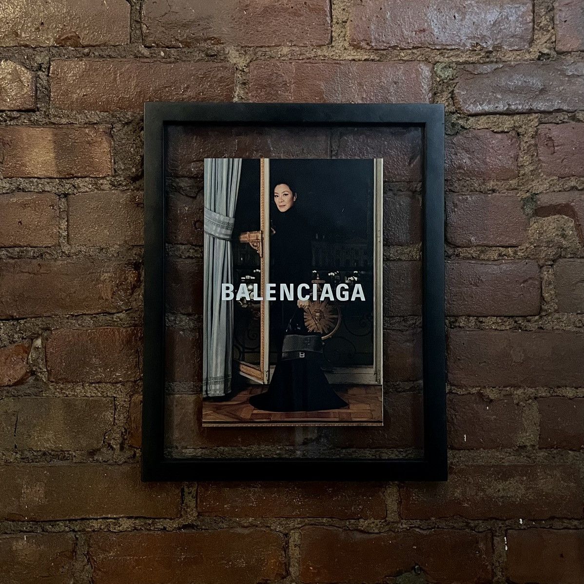 image of Balenciaga Spring ‘24 Michelle Yeoh Poster in Black, Men's