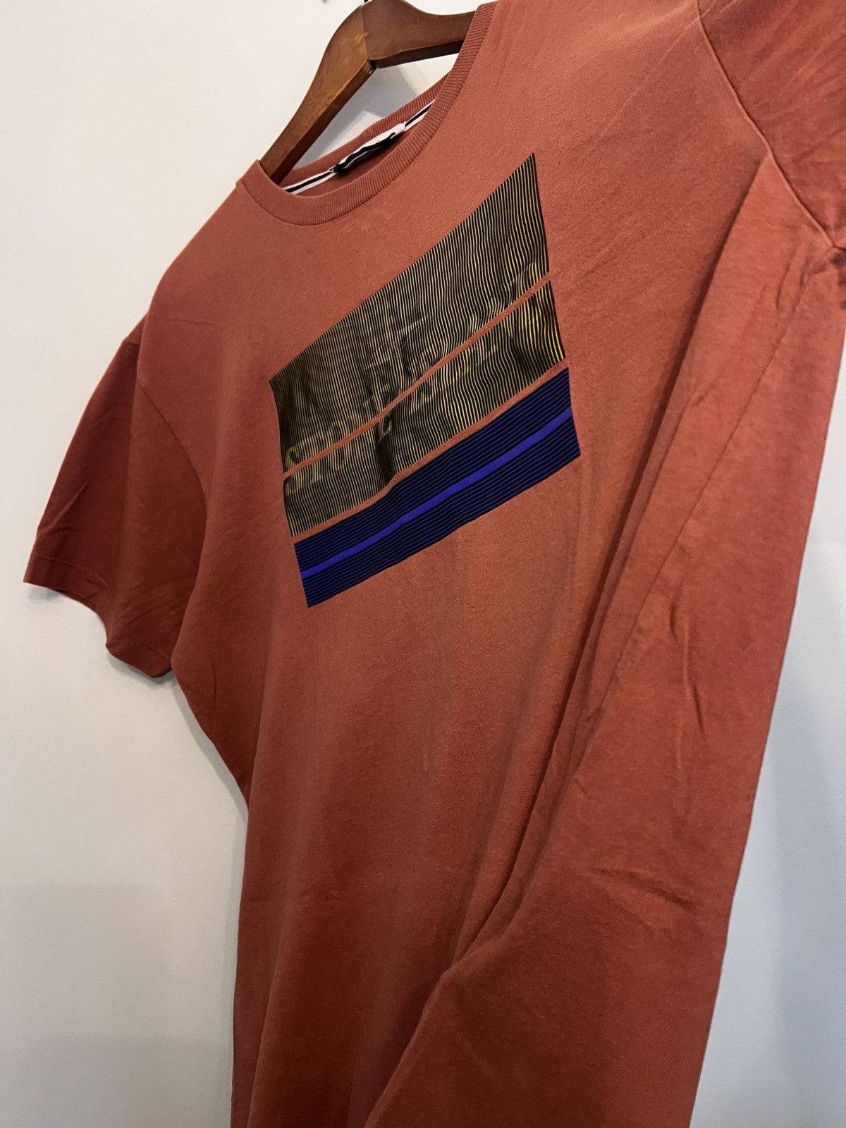 Stone Island Stone Island Optical Illusion Tee Brick-Red XXL Size US XXL / EU 58 / 5 - 4 Thumbnail