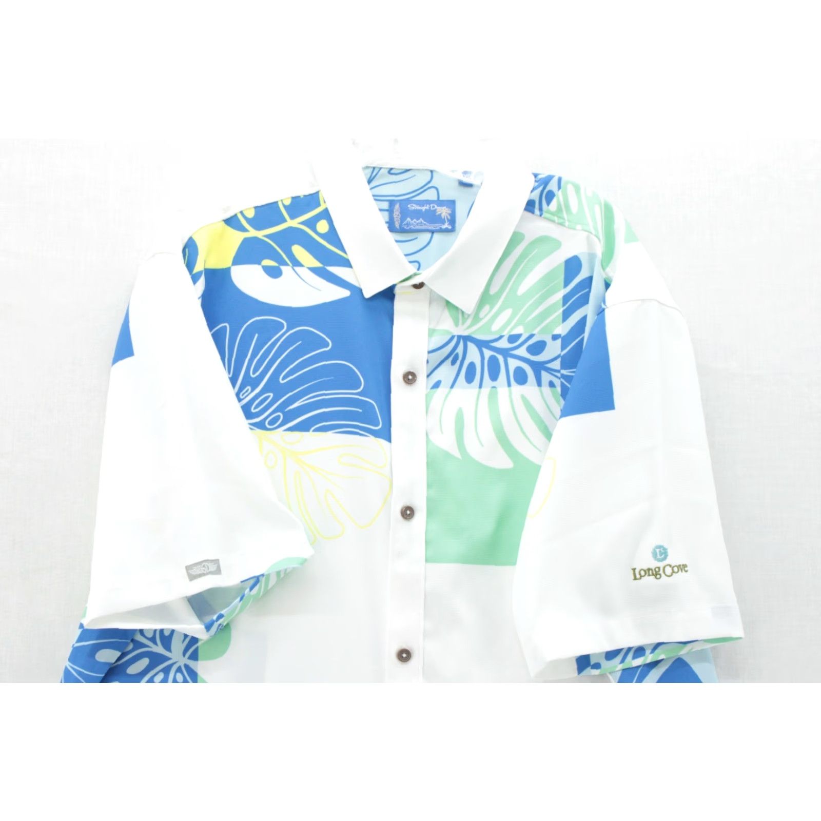 Vintage Straight Down Long Cove Shirt Mens XXL White Floral Golf Performance Hawaiian Size US XXL / EU 58 / 5 - 2 Thumbnail