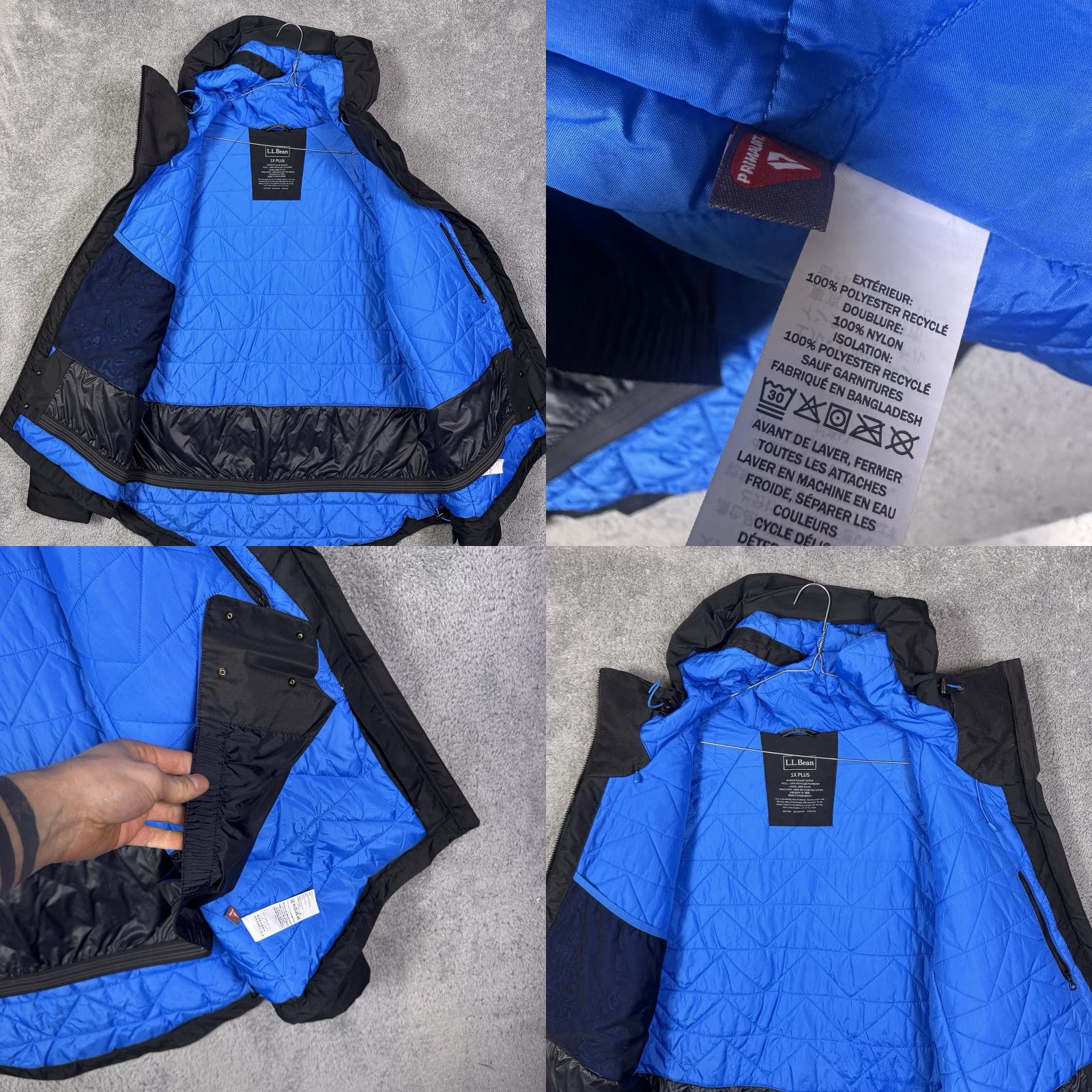 Vintage VINTAGE LL Bean Wildcat Jacket Womens 1X Plus Waterproof Tek Ski Parka Primaloft 521528 Size XL / US 12-14 / IT 48-50 - 9 Thumbnail