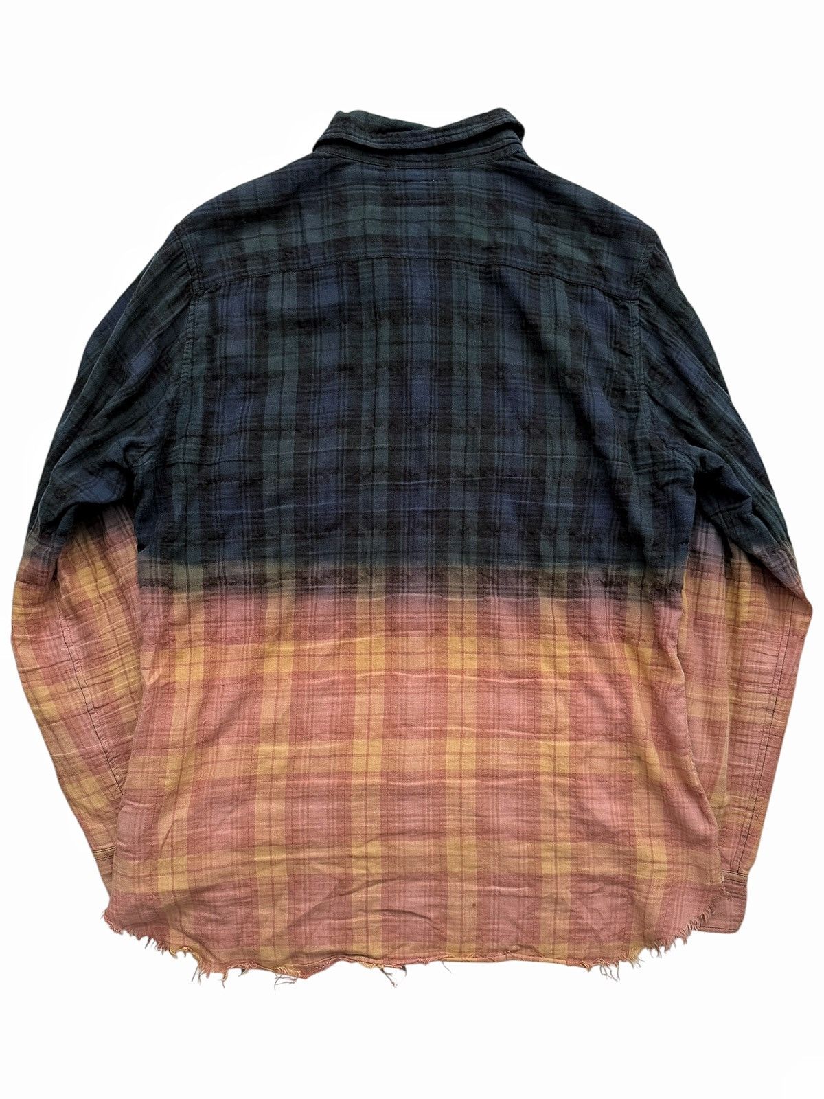 Saint Laurent Paris GRAIL SS16 Hedi Surf Sounds Bleach Distressed Flannel Size US XL / EU 56 / 4 - 7 Thumbnail