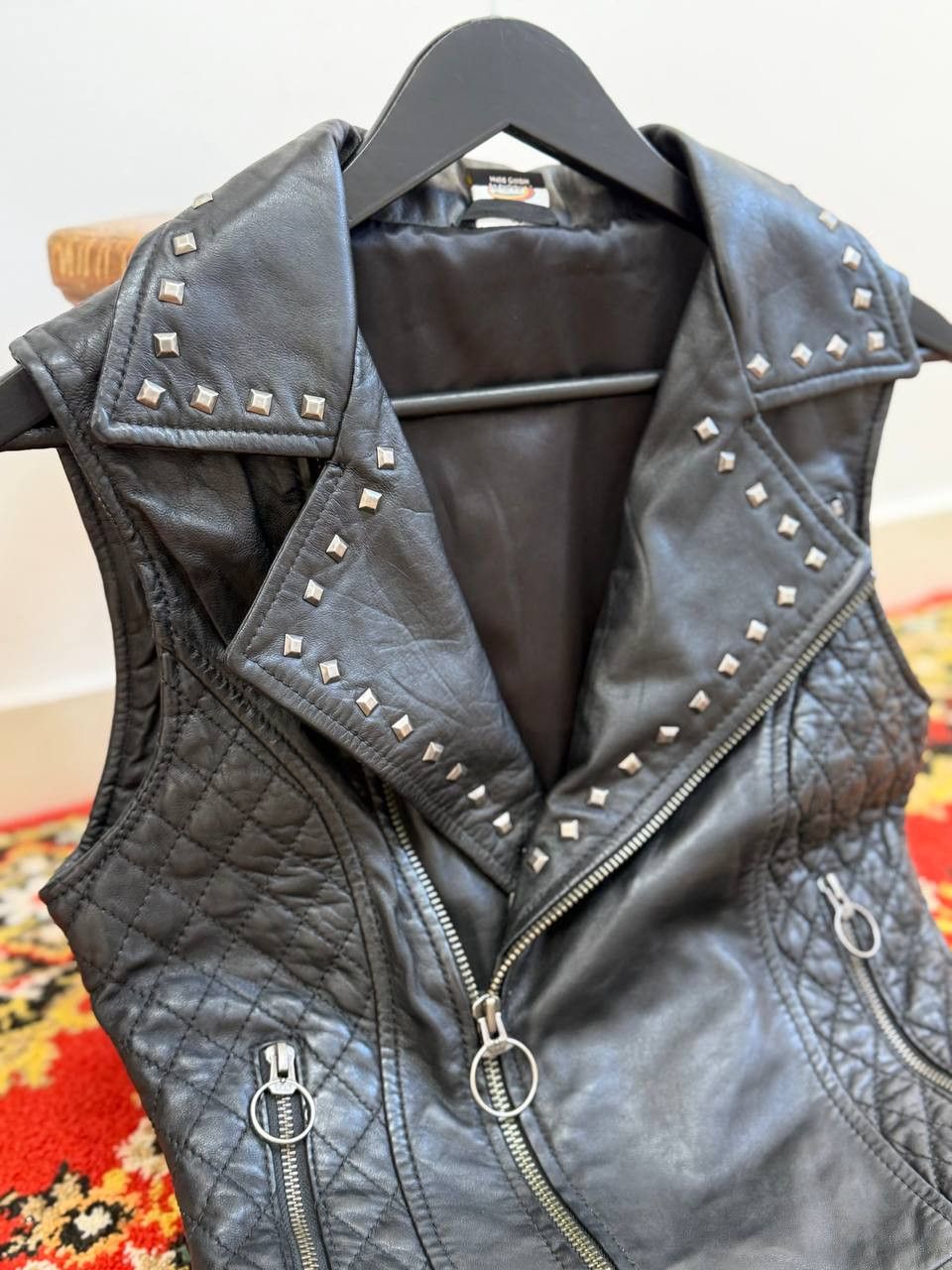Japanese Brand Vintage Avant-Garde Biker Moto Style Leather Vests hype Size US S / EU 44-46 / 1 - 9 Thumbnail
