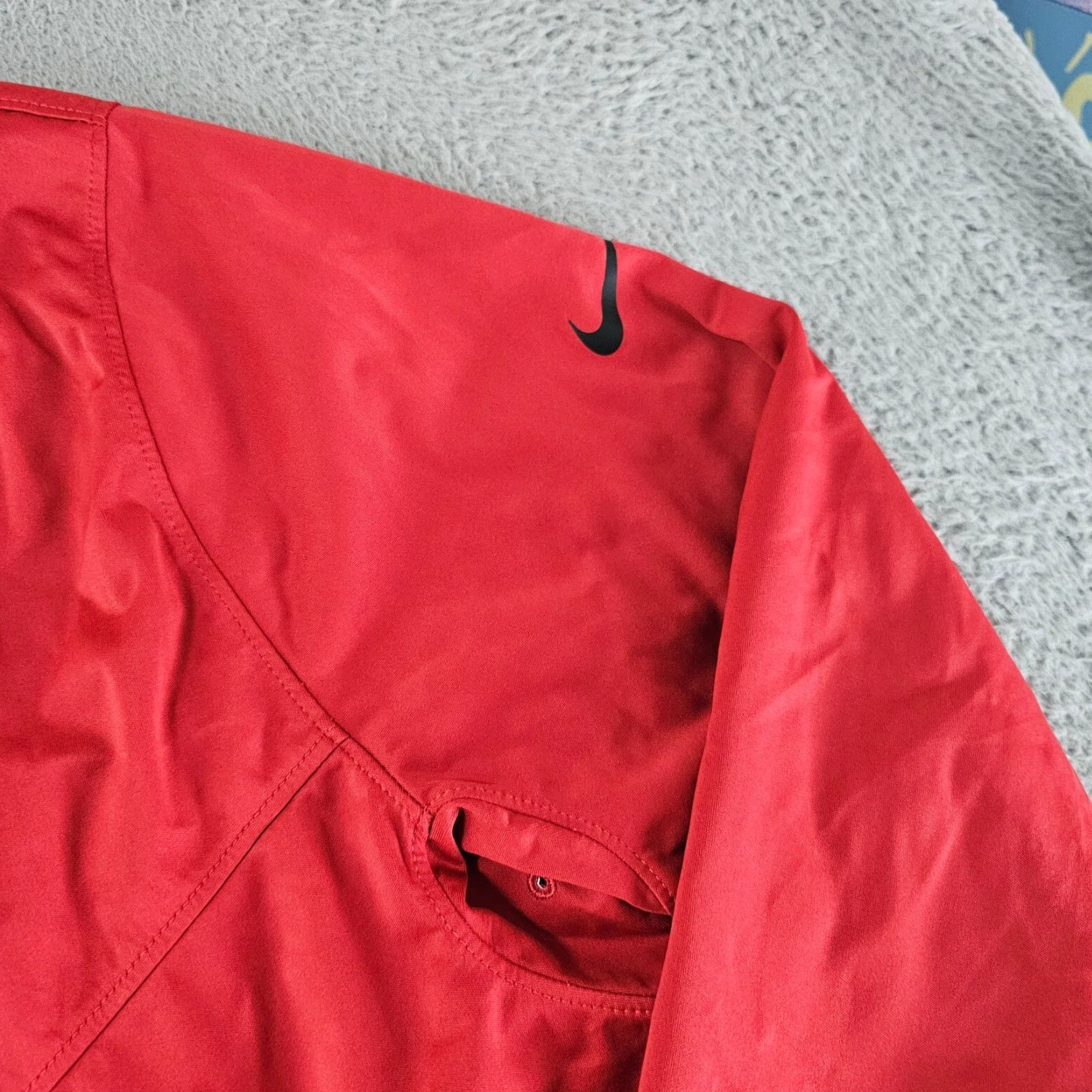 Nike Nike Windbreaker Jacket XL Red Golf Dri-FIT Logo Breathable Men Outdoor Sports Windbreaker Mid-Length Solid Regular Jacket Size US XL / EU 56 / 4 - 2 Thumbnail