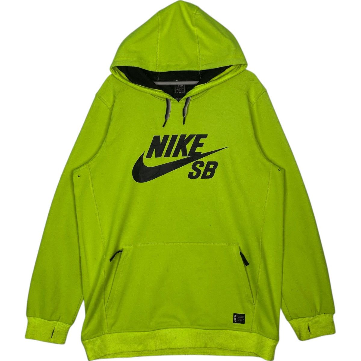 Vintage Vintage Nike Hoodie Sweater Big Logo Printed Neon Size L Size US L / EU 52-54 / 3 - 1 Thumbnail