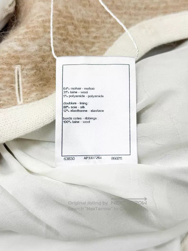 Chanel Chanel Khaki white double-breasted horsehair long-sleeved Size XS / US 0-2 / IT 36-38 - 7 Thumbnail
