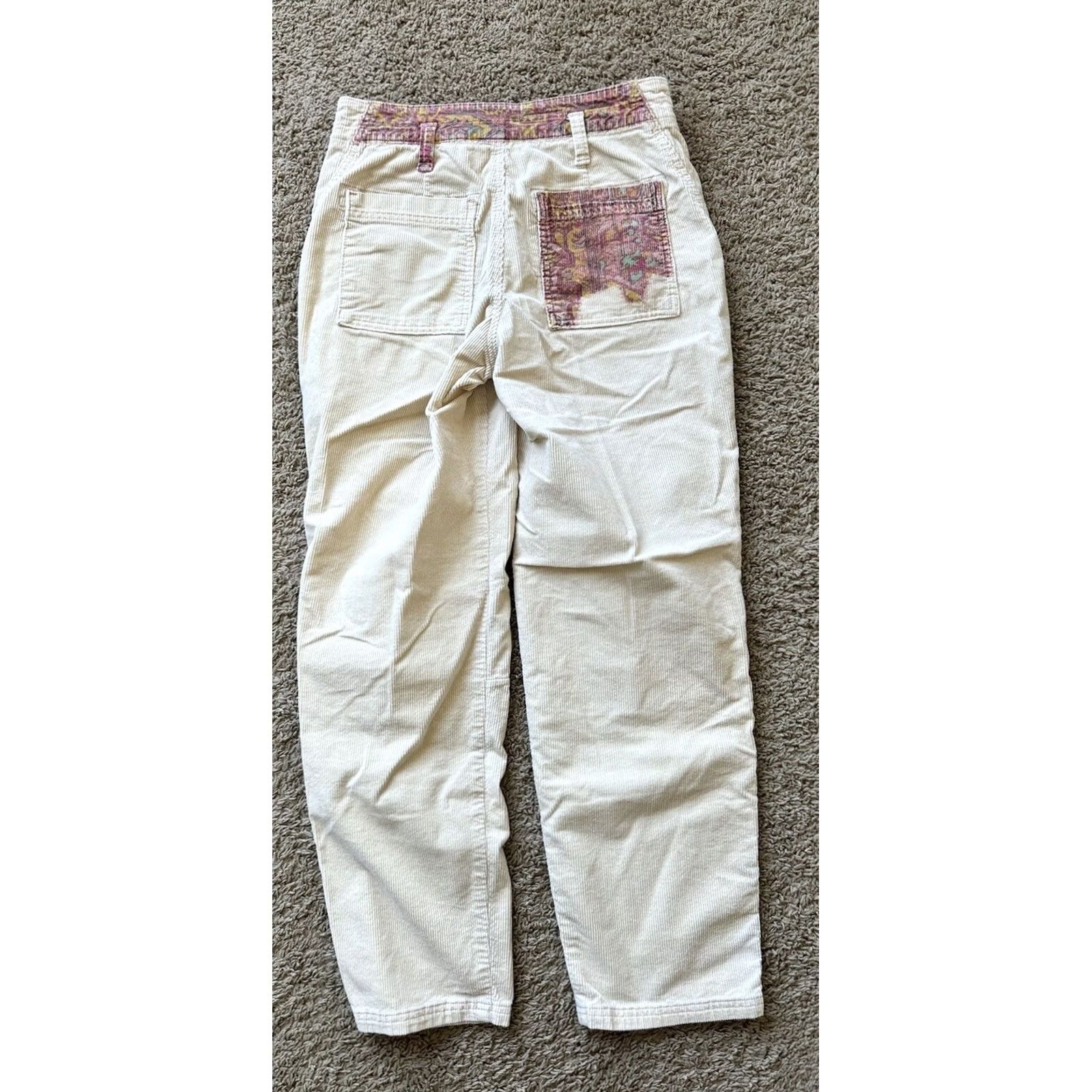 Anthropologie Anthropologie The Wanderer Utility Pants, Cargo, Cotton Blend, Floral, Zipper, 28, Regular, Tapered, Women, Inseam 29.5 in, Neutral, New with Tag Size 28" / US 6 / IT 42 - 4 Thumbnail