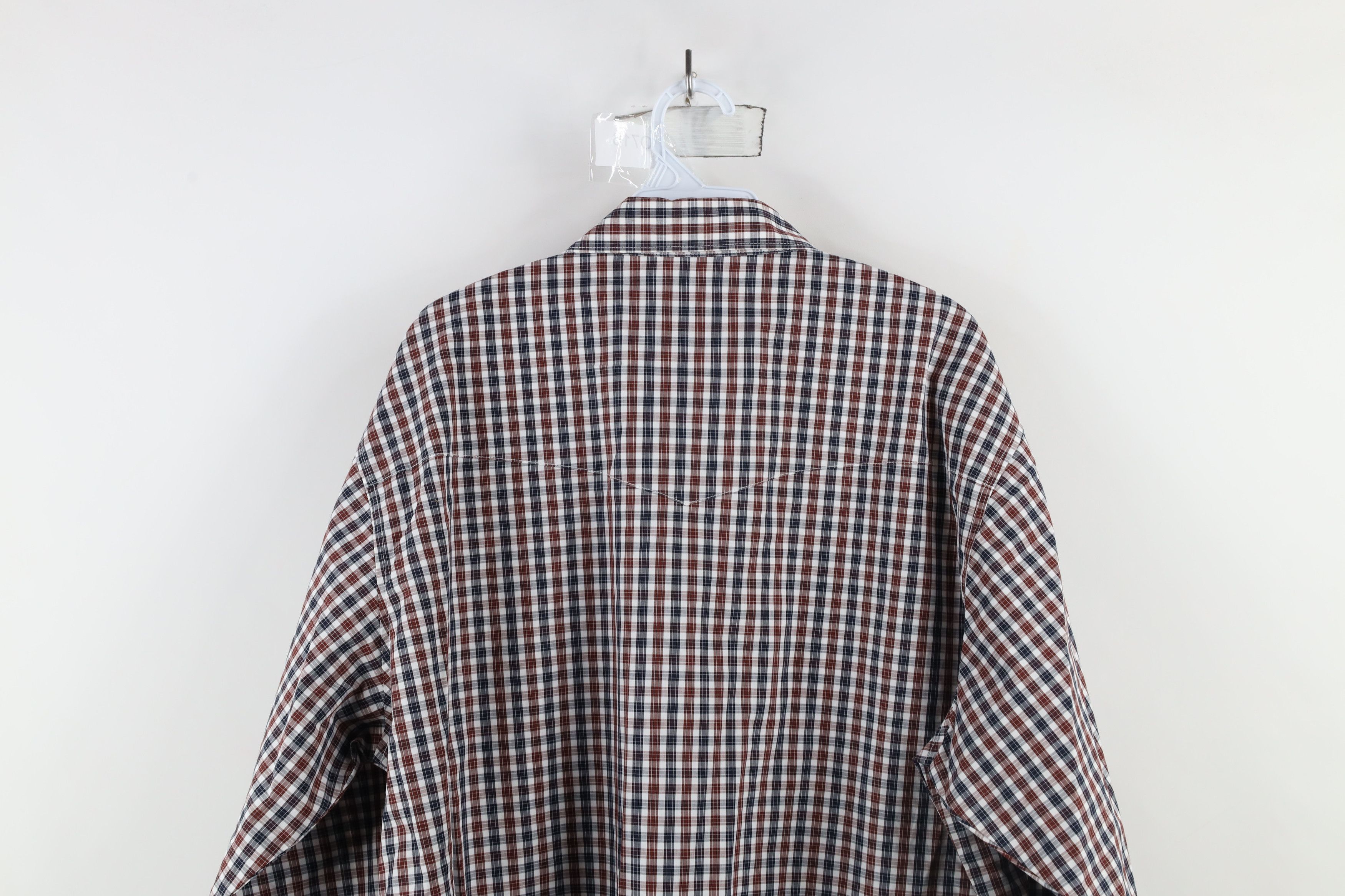 Vintage × Wrangler Deadstock Vintage Wrangler Rodeo Snap Button Shirt Plaid Size US XL / EU 56 / 4 - 10 Thumbnail