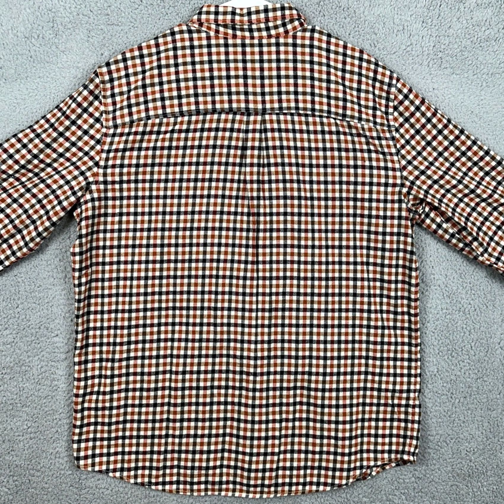Gap Gap Shirt Flannel Button Up Men XL Orange Black Long Sleeve NEW Size US XL / EU 56 / 4 - 4 Thumbnail