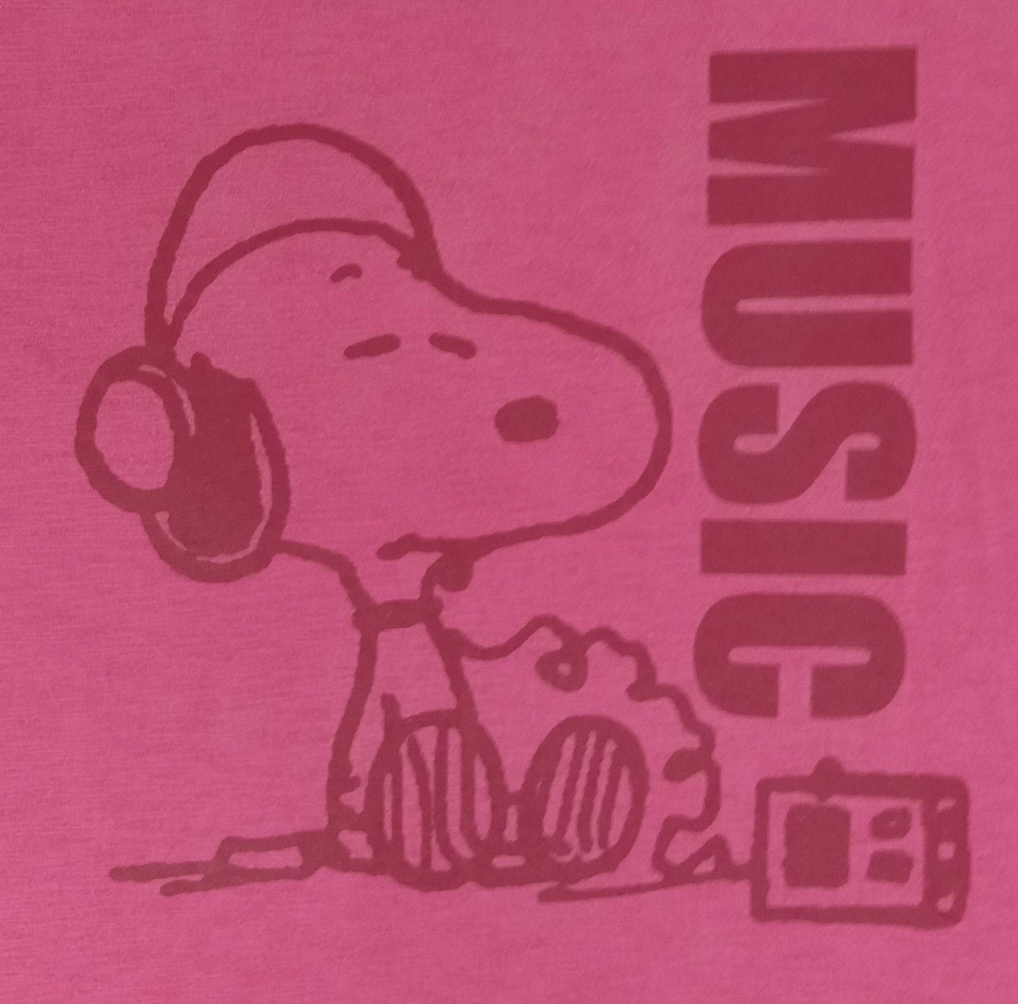Peanuts Vintage Peanuts "All I Care About My Music" T Shirt Size L / US 10 / IT 46 - 2 Thumbnail