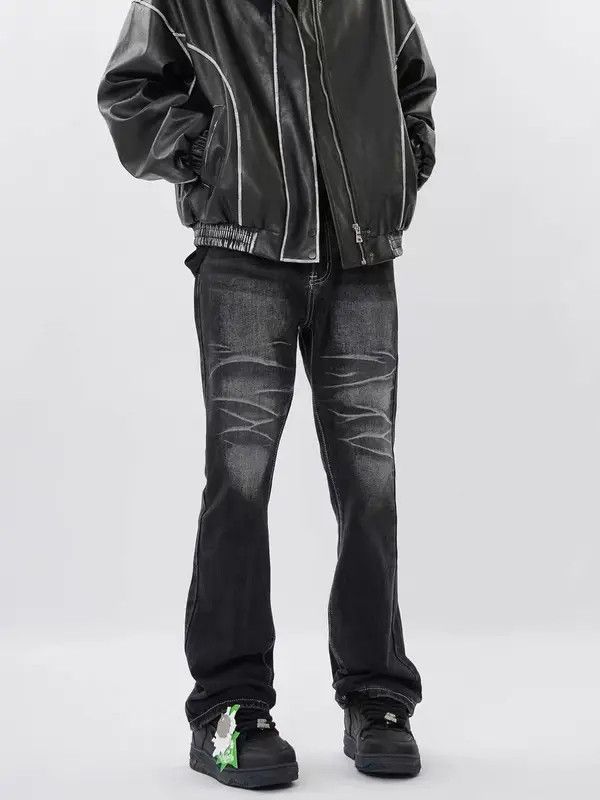 VIBE Vintage black washed corrugated jeans Size US 34 / EU 50 - 4 Thumbnail