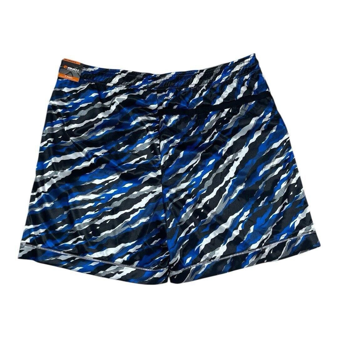 Designer AND 1 Blue Camo Basketball Shorts XXXL 8” Inseem Size US 44 / EU 60 - 1 Thumbnail