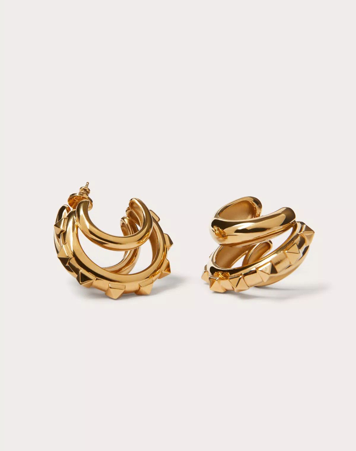 Valentino oc11z0725 Size:OS/ Rockstud Metal Earrings in Golden Size ONE SIZE - 3 Thumbnail