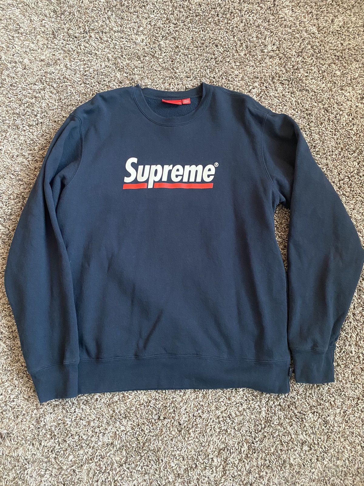 Supreme Supreme underline crewneck | Grailed