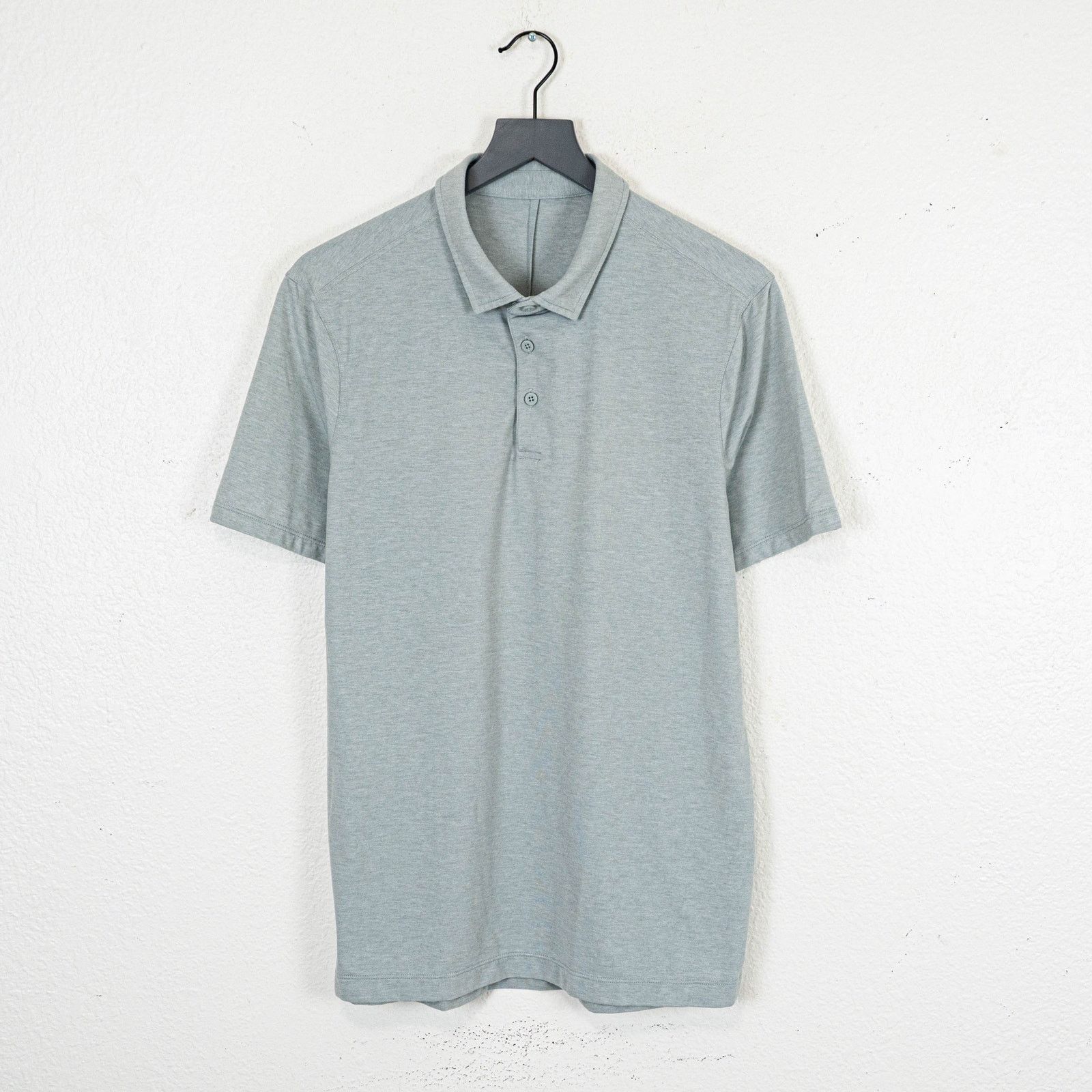 Lululemon Lululemon Evolution Short Sleeve Polo Mint heater Medium Size US M / EU 48-50 / 2 - 1 Thumbnail