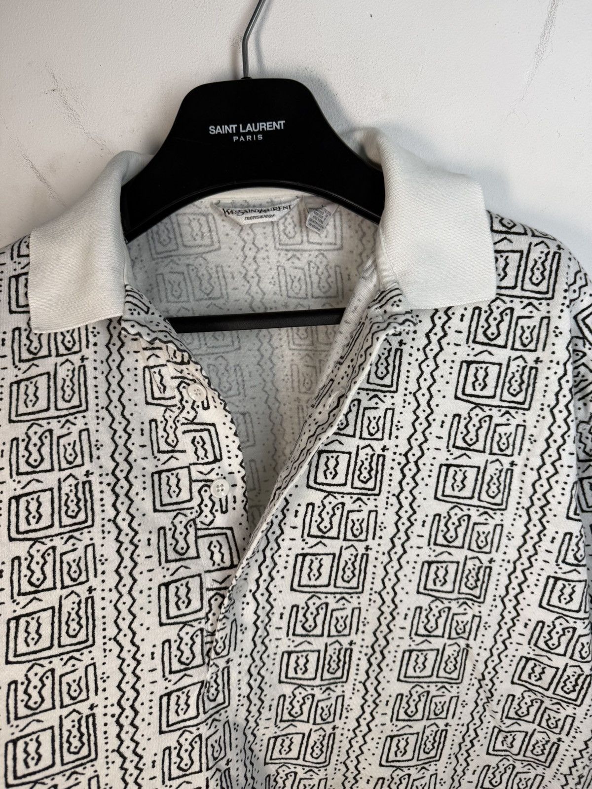 Yves Saint Laurent 90s YSL Polo Super Soft Button Up T-Shirt Vintage Shirt y2k Size US L / EU 52-54 / 3 - 10 Thumbnail