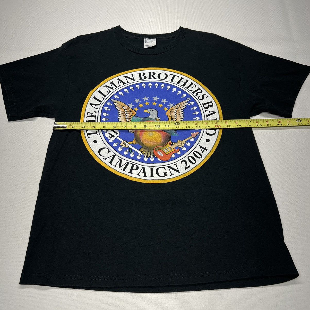 Band Tees × Vintage VTG Allman Brothers Band Tee Shirt Black Tour Campaign Rock Size US L / EU 52-54 / 3 - 15 Thumbnail
