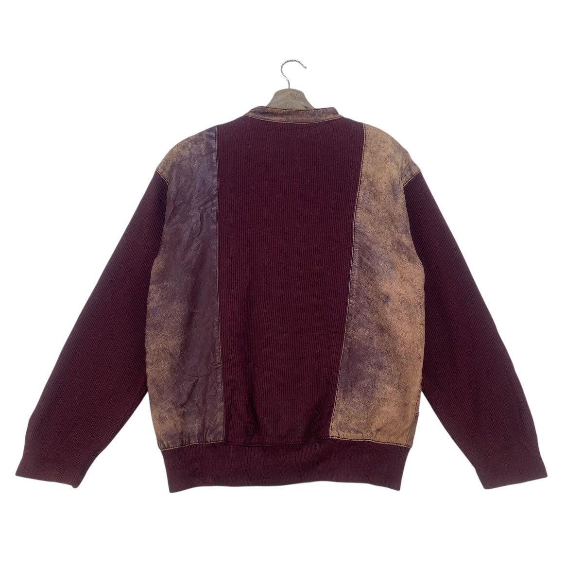 Vintage Vintage 80s Lainez Madrid Leather + Knit Jacket Size US S / EU 44-46 / 1 - 2 Thumbnail