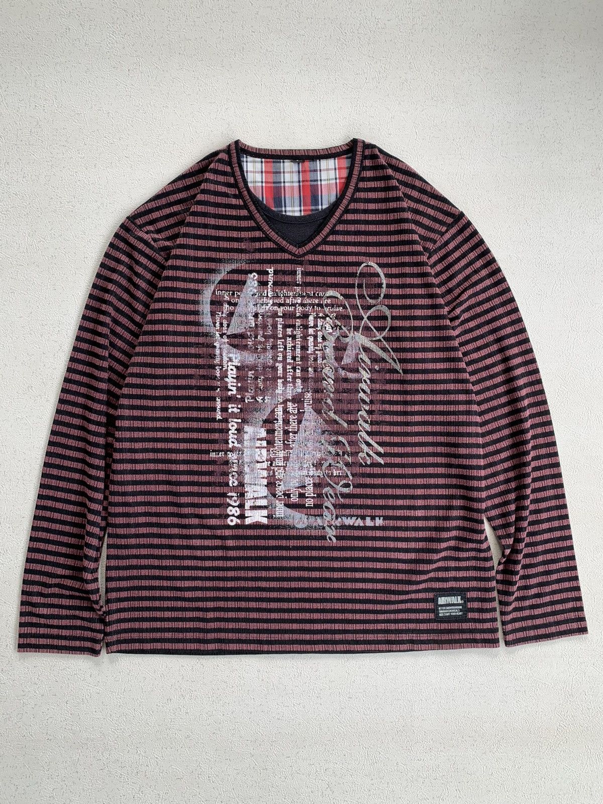 Vintage Airwalk Poem Grunge Long Sleeve Shirt Ifsix style