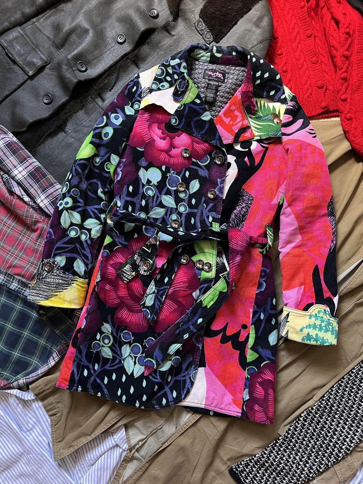 Custo Barcelona Custo Barcelona Custoline Floral Trench Coat Size M / US 6-8 / IT 42-44 - 1 Thumbnail