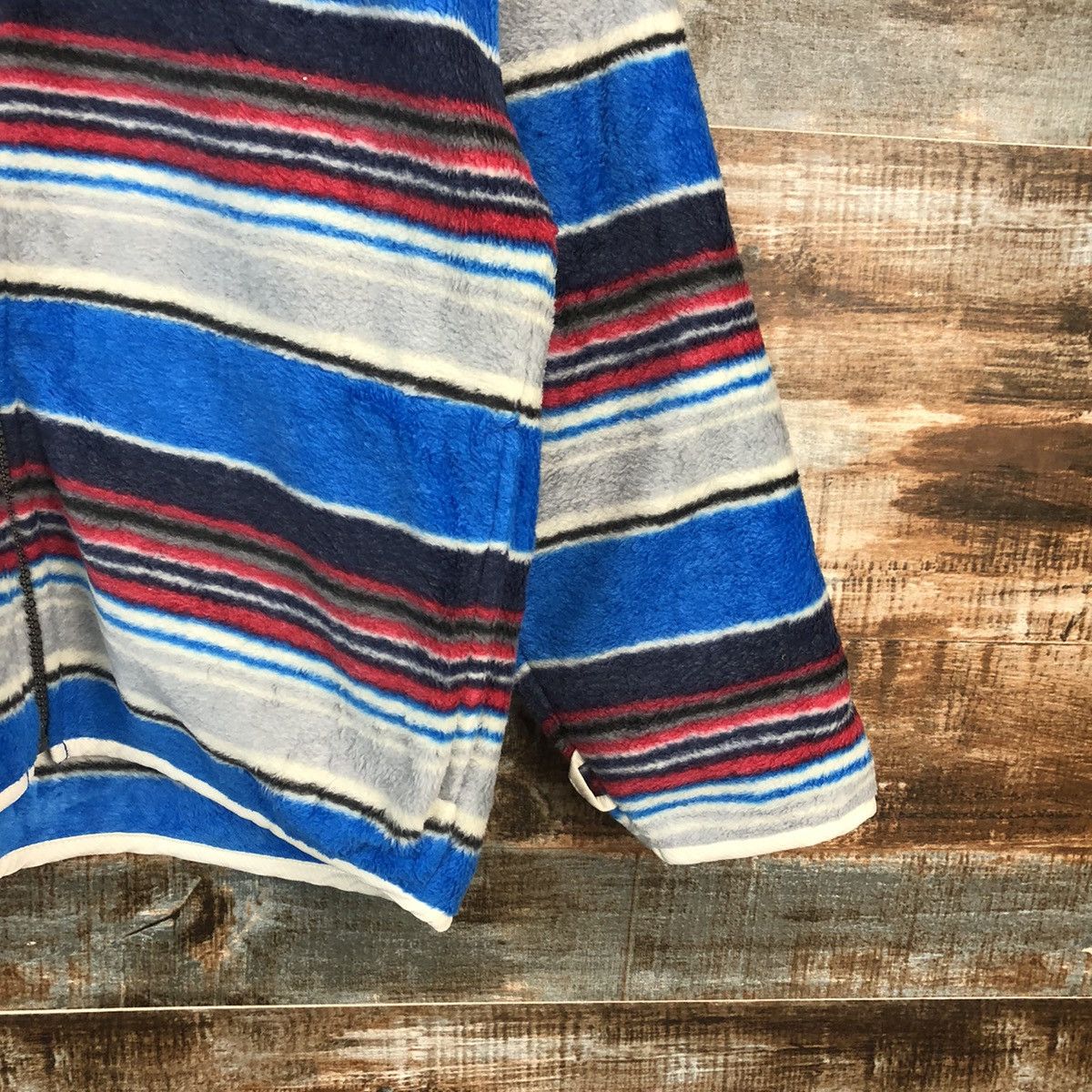 Ellesse × Homespun Knitwear Ellesse Blue fleece stripe Knitwear #A2402 Size US M / EU 48-50 / 2 - 8 Thumbnail