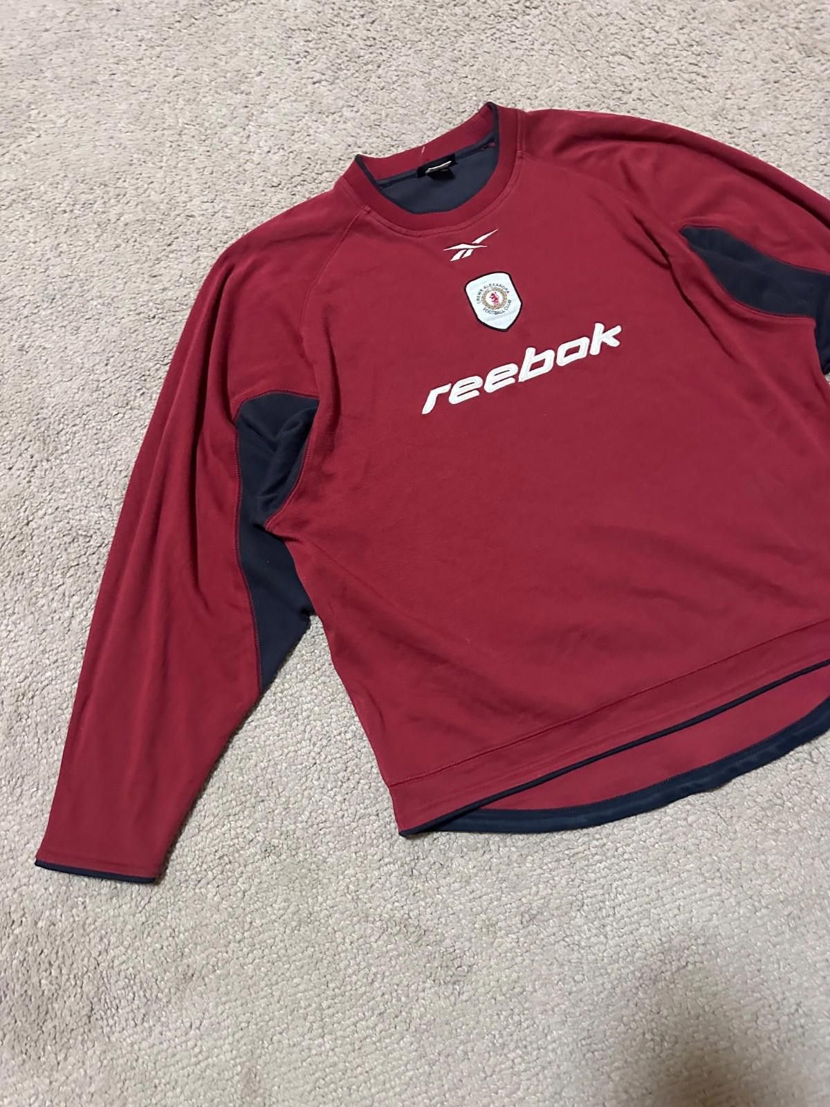 Reebok Crewe Alexandra Football SweatShirt Training Rare Jersey S Size US S / EU 44-46 / 1 - 2 Thumbnail
