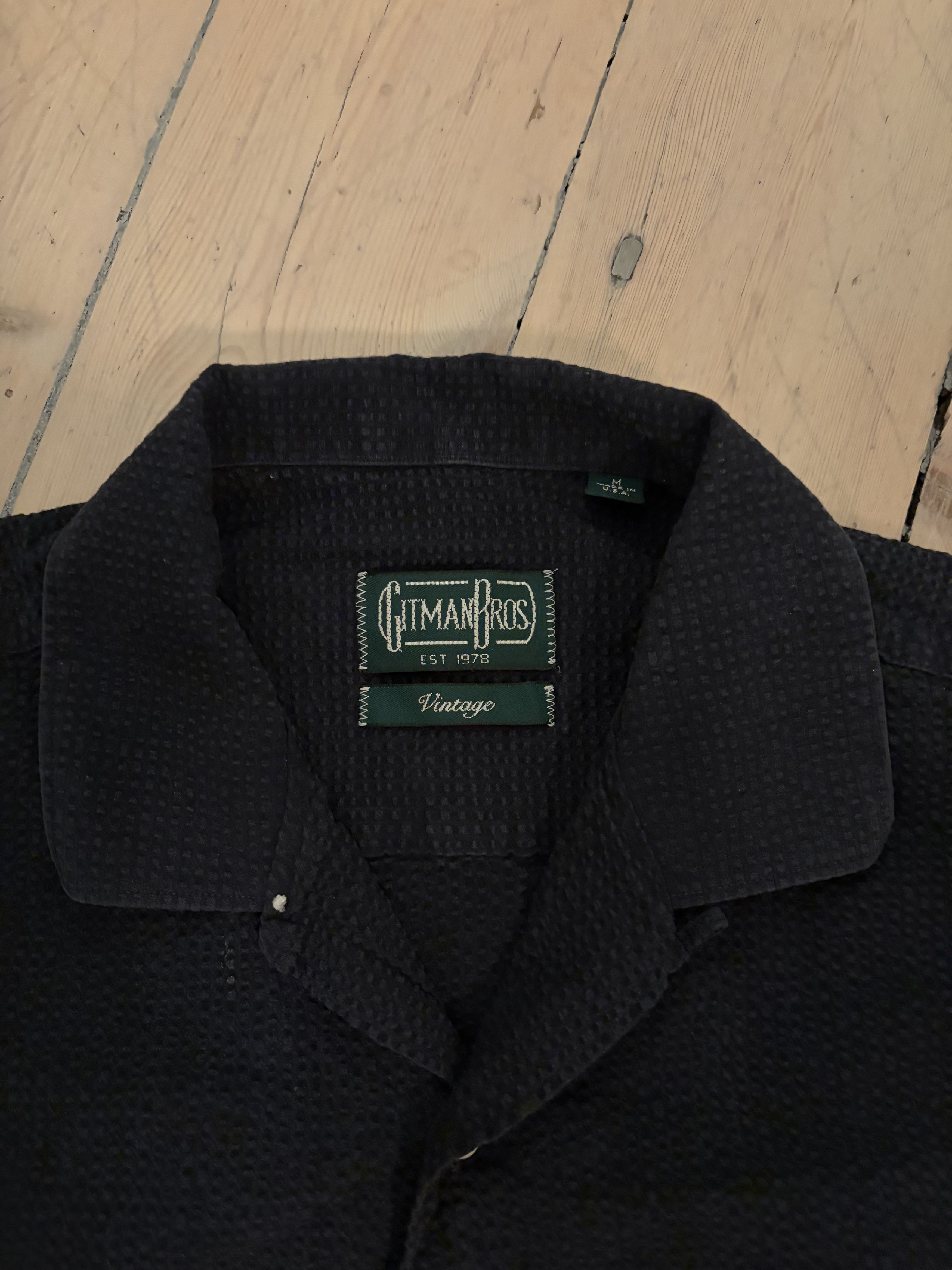 Gitman Bros. Vintage Gitman Bros. Vintage Camp Shirt in Seersucker Size US M / EU 48-50 / 2 - 3 Thumbnail
