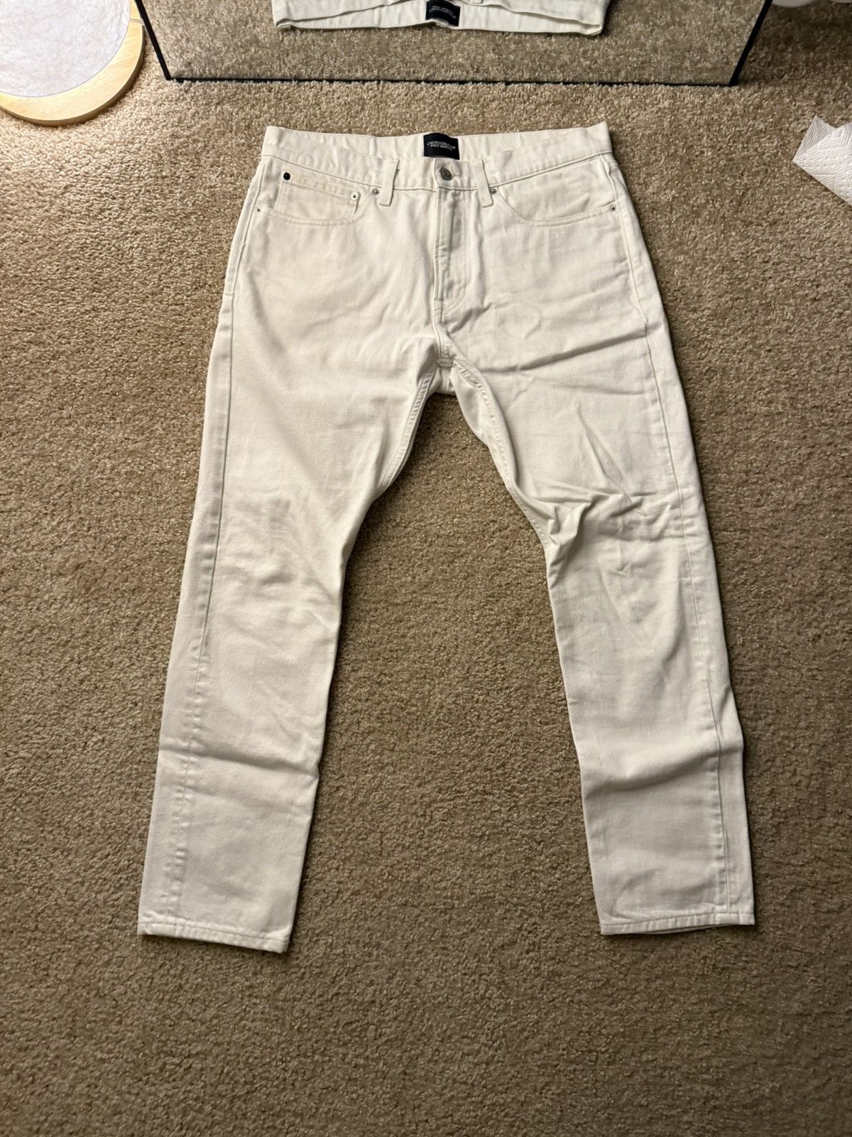 Andy Warhol × Calvin Klein 205W39NYC Calvin Klein Jeans & Andy Warhol White Denim Jean Size US 33 - 1 Thumbnail