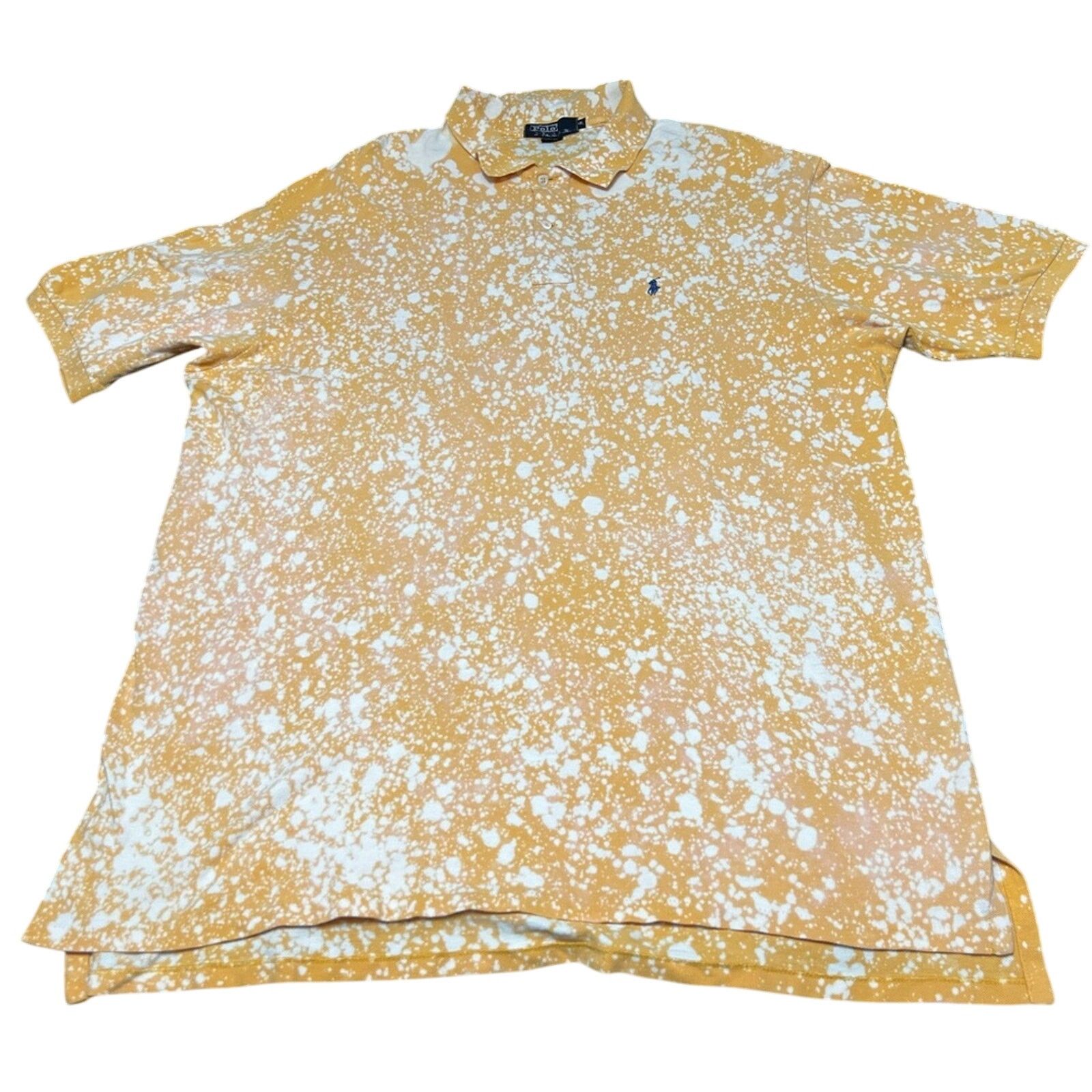 Polo Ralph Lauren Vintage 90s Polo Ralph Lauren Made In USA Bleached Polo XXL Size US XXL / EU 58 / 5 - 1 Thumbnail