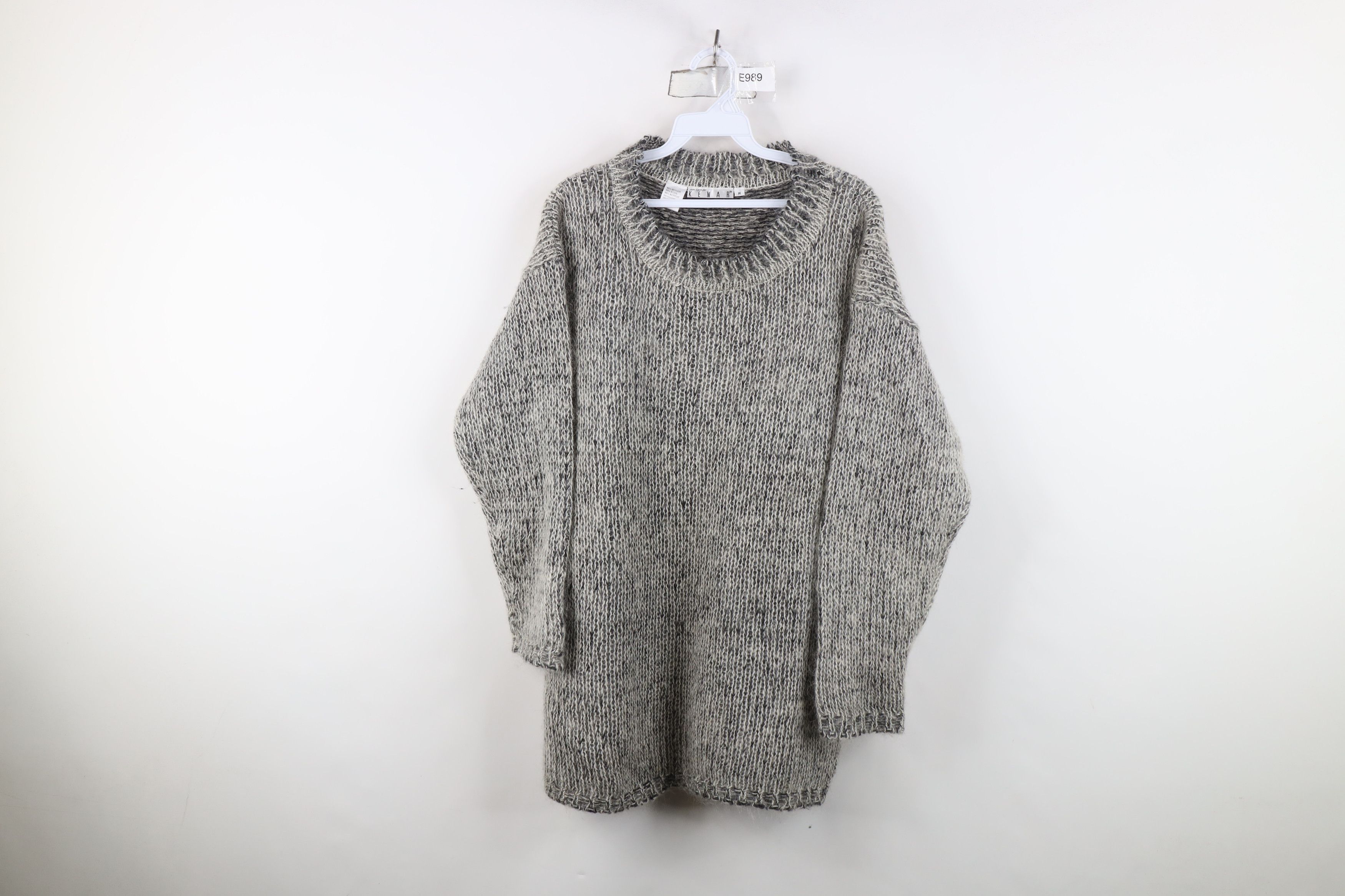 Vintage Vintage 90s Streetwear Mohair Wool Blend Knit Sweater Gray Size M / US 6-8 / IT 42-44 - 1 Thumbnail