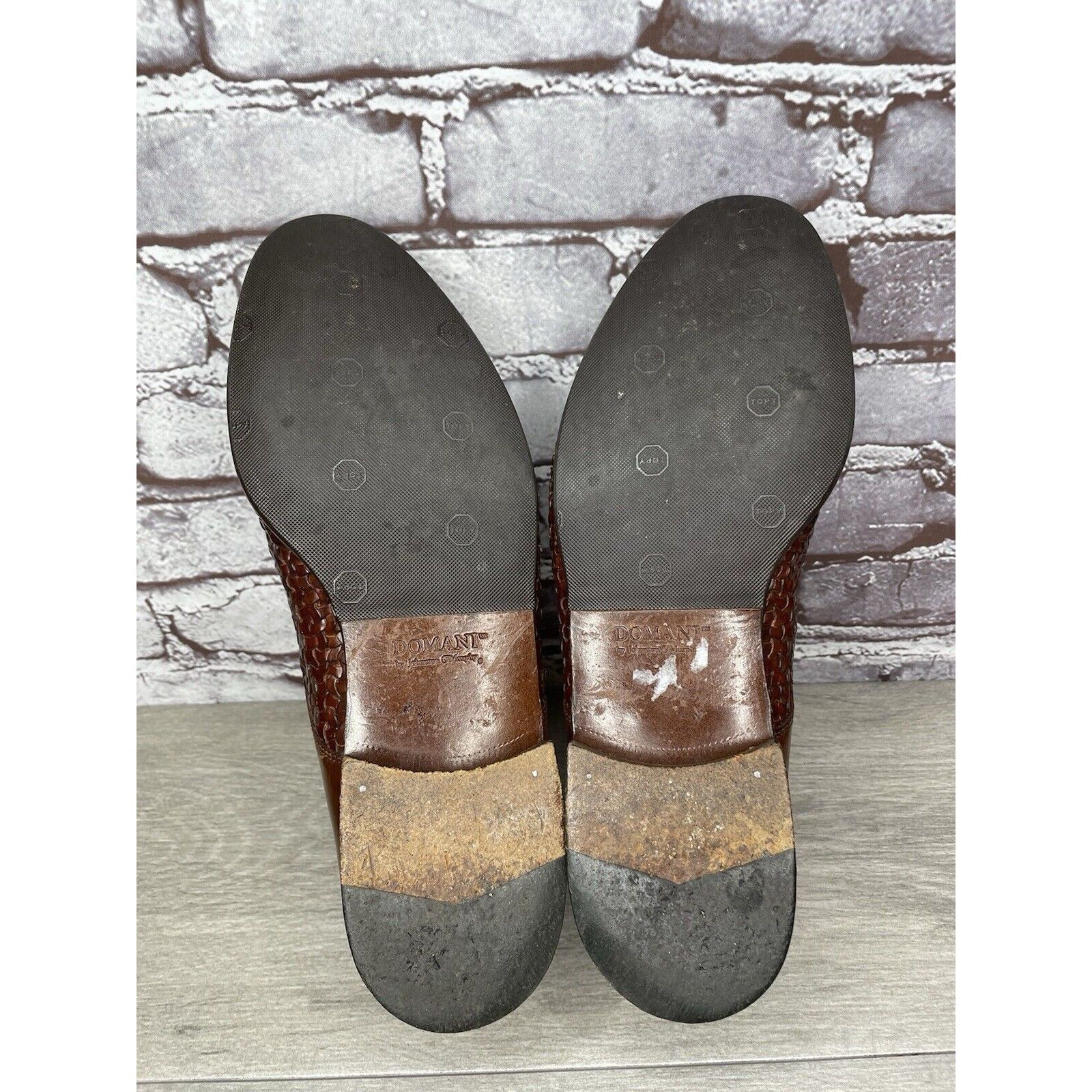 Johnston & Murphy Johnston Murphy Domani Brown Leather Cap Toe Basketweave Lac Size US 10.5 / EU 43-44 - 7 Thumbnail