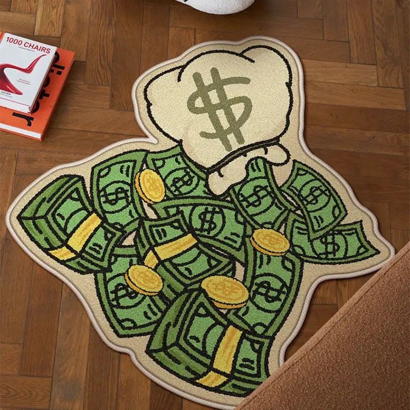 Other Dollar Gold Coins Living Room Bedroom Carpet Size ONE SIZE - 2 Thumbnail