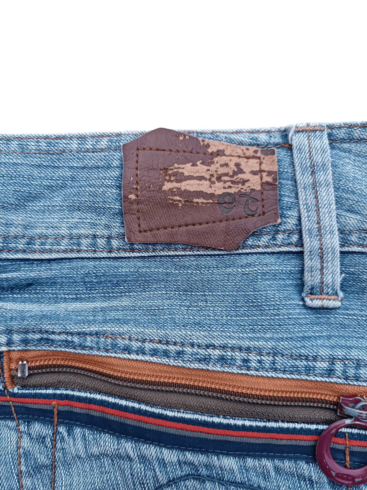 Japanese Brand SUPER FLARED🔥Et Boite Whiskers Faded Low Rise Boot Cut Size US 32 / EU 48 - 20 Thumbnail