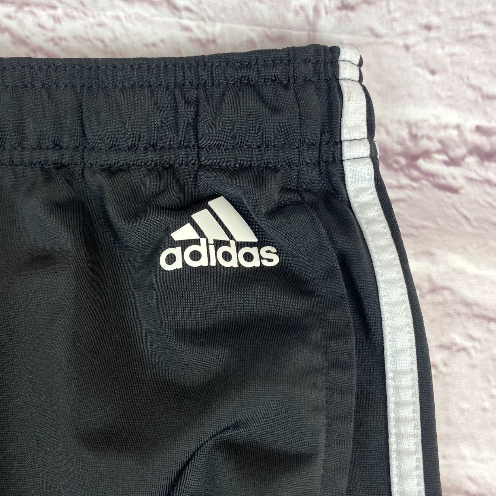 Adidas Adidas Pants Womens Small Black Three Stripes Track Athletic Size 28" / US 6 / IT 42 - 4 Thumbnail