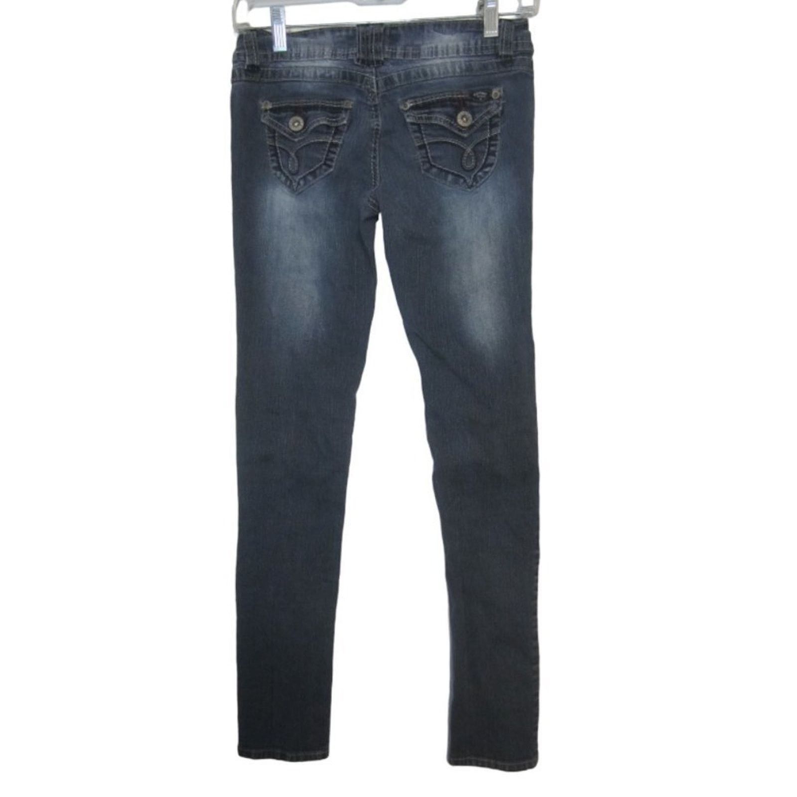 Other Y2K Dark Wash Skinny Jeans Forever Young Women’s Size 3 Size 22" - 9 Thumbnail