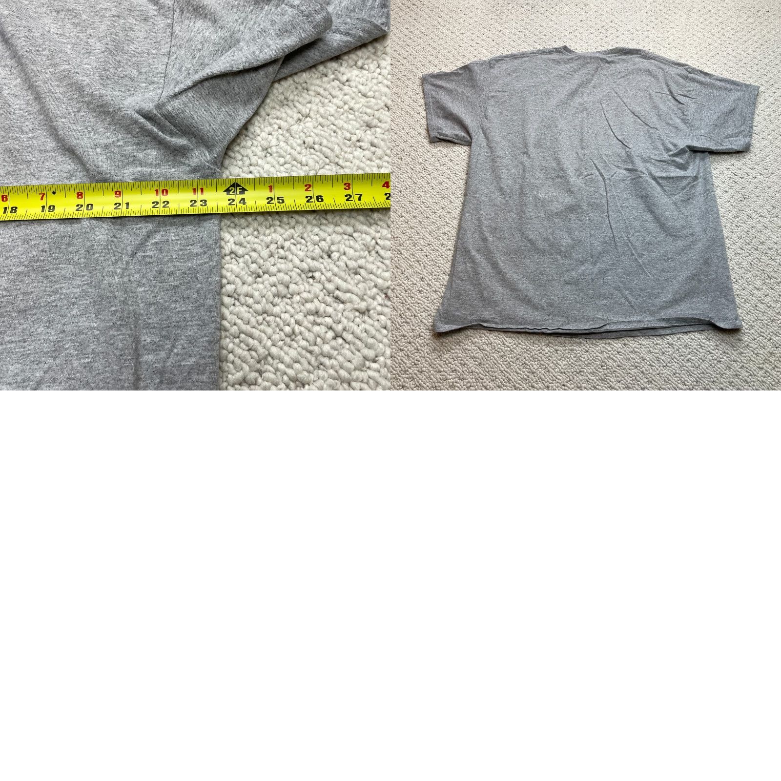 Gildan Gildan Heavy Cotton Shirt Mens 2XL Gray T-Shirt" Size US XXL / EU 58 / 5 - 8 Thumbnail