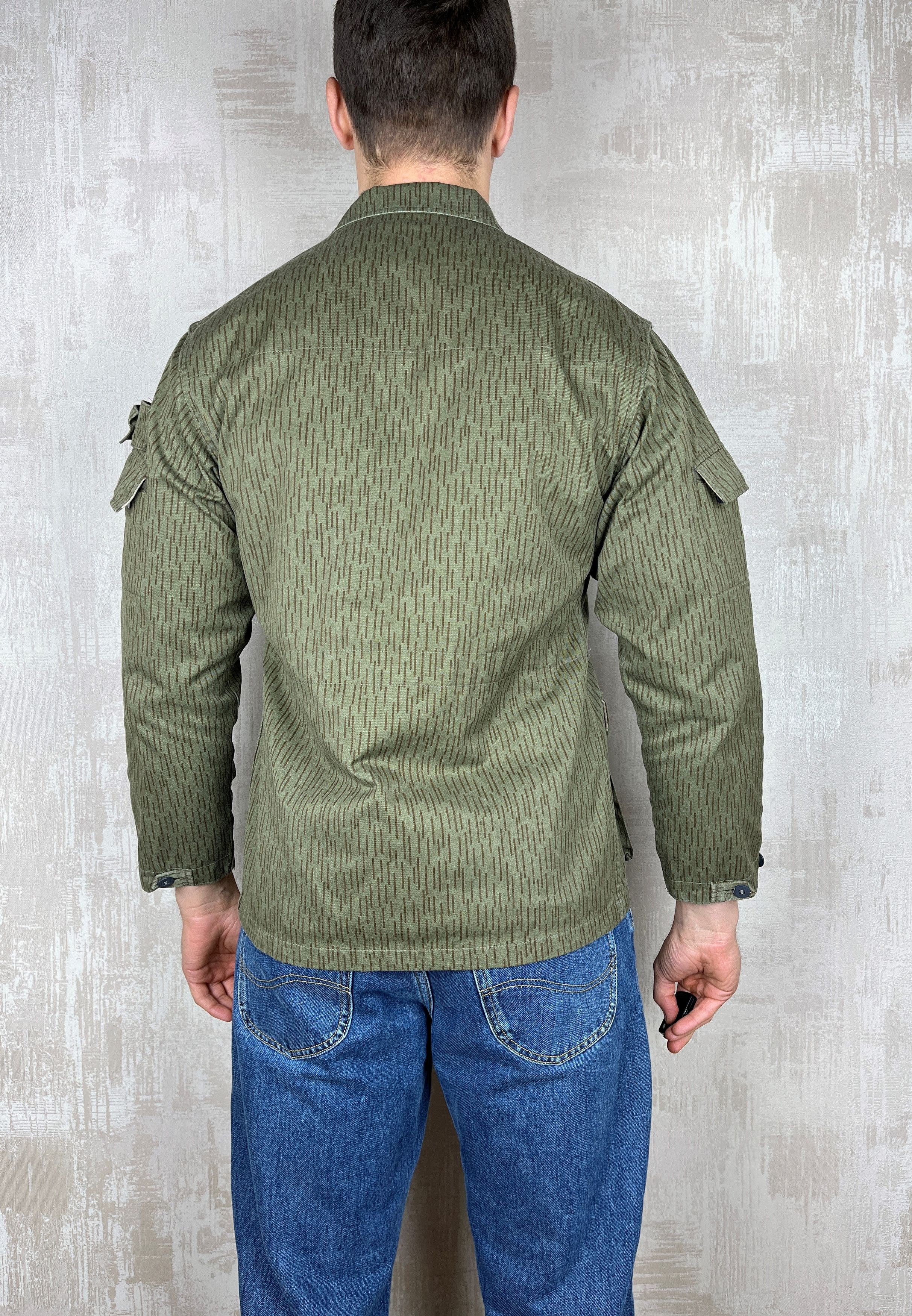 Vintage Vintage Military Army Field Jacket Dash Line Camouflage Size US S / EU 44-46 / 1 - 20 Thumbnail