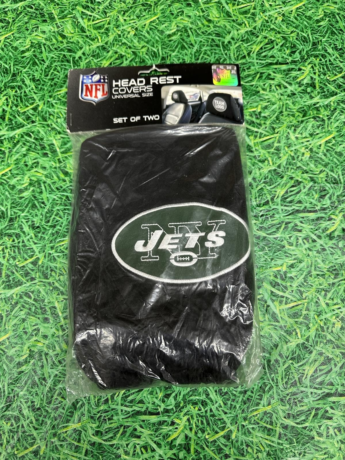 NFL New York Jets NFL HEAD REST COVERS NEW Size ONE SIZE - 2 Thumbnail