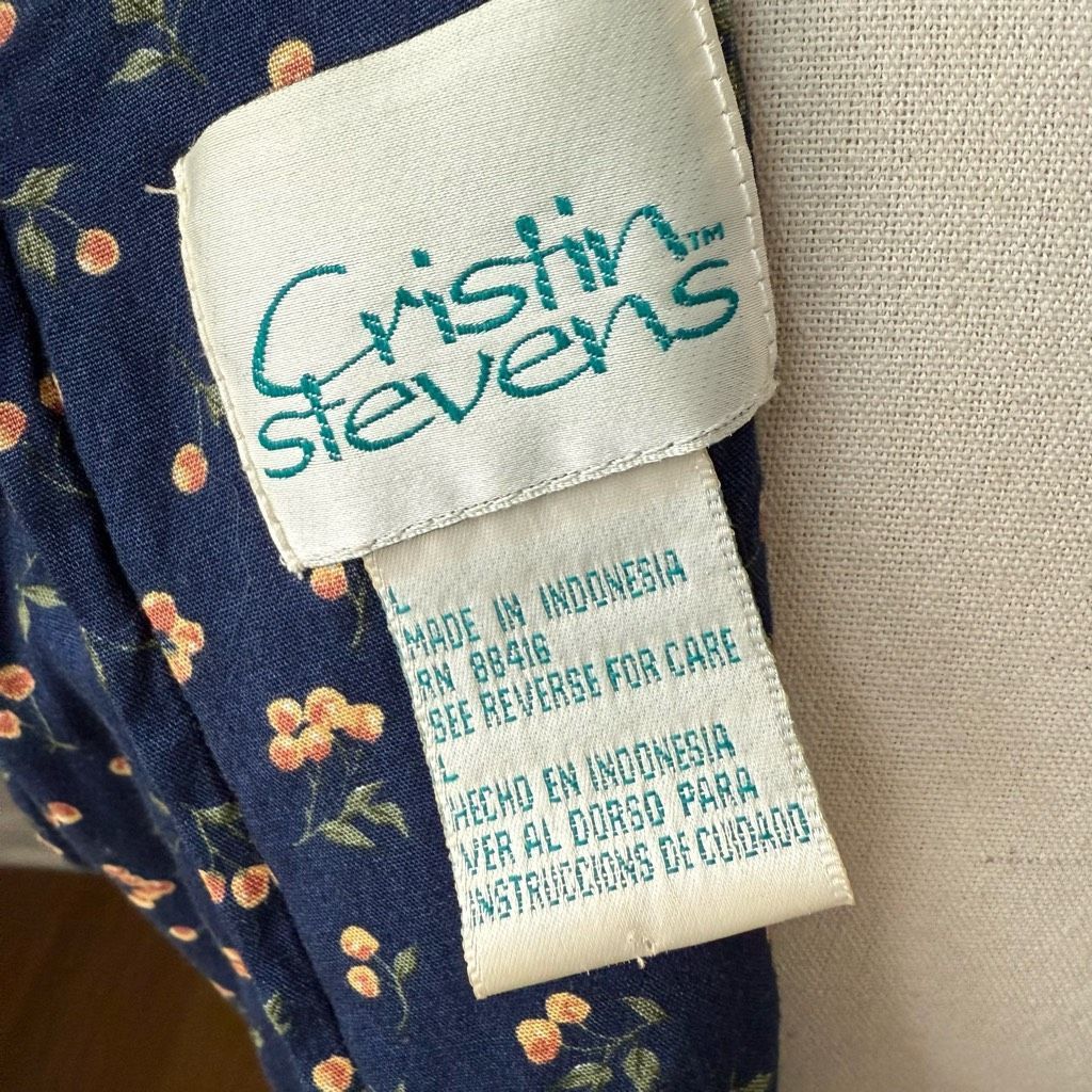 Vintage Vintage 90s Cristin Steven’s Calico Lace Front Prairie Dress L Size L / US 10 / IT 46 - 7 Thumbnail