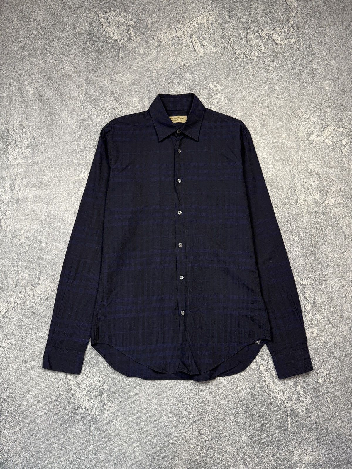 Burberry BURBERRY Shirt Button Up Cotton Nova Check Blue Black Men’s Size US S / EU 44-46 / 1 - 1 Thumbnail