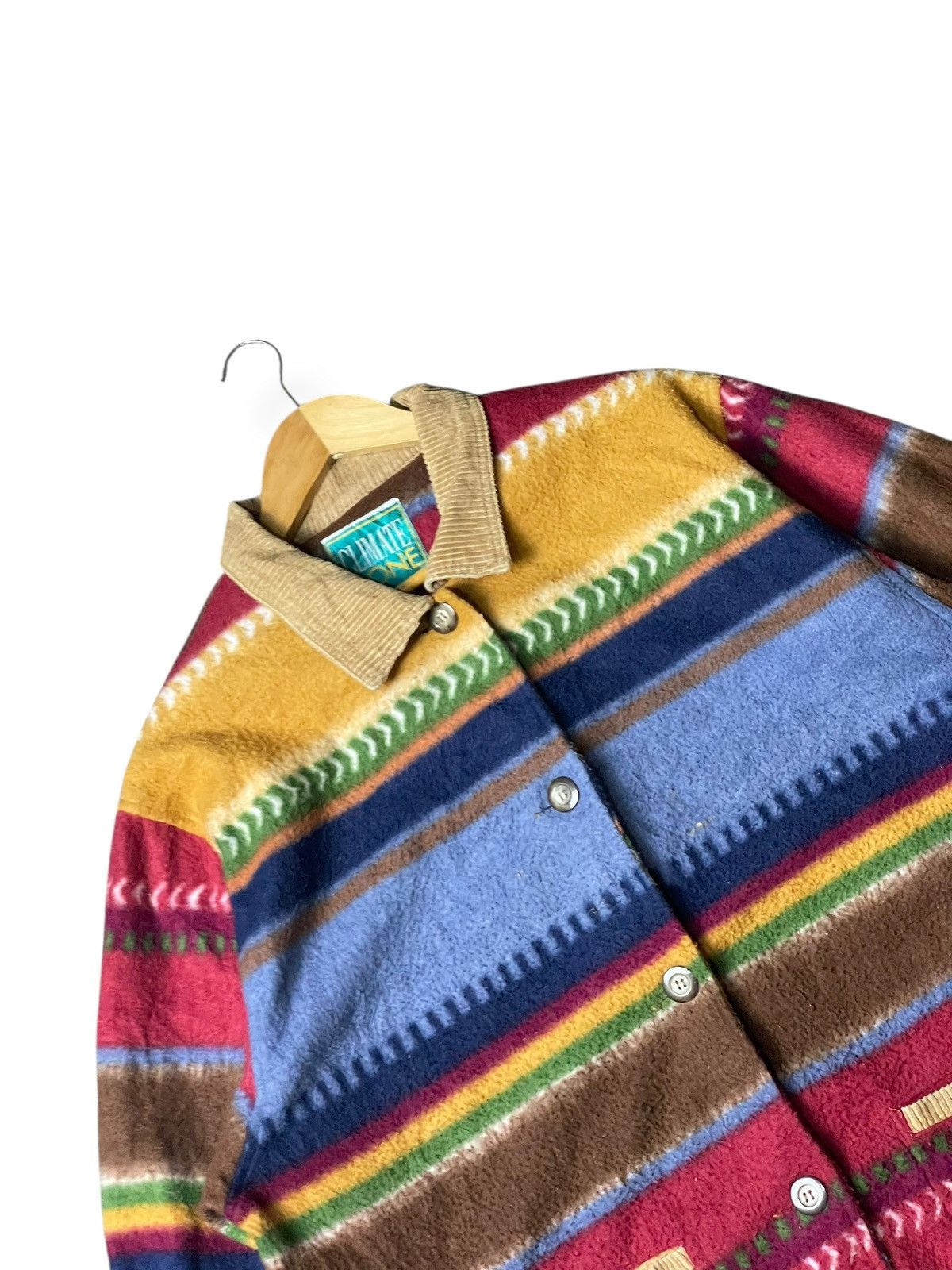 Japanese Brand × Vintage Climate Zone Brand Abstract Pattern Wool Jacket (113) Size US M / EU 48-50 / 2 - 4 Thumbnail