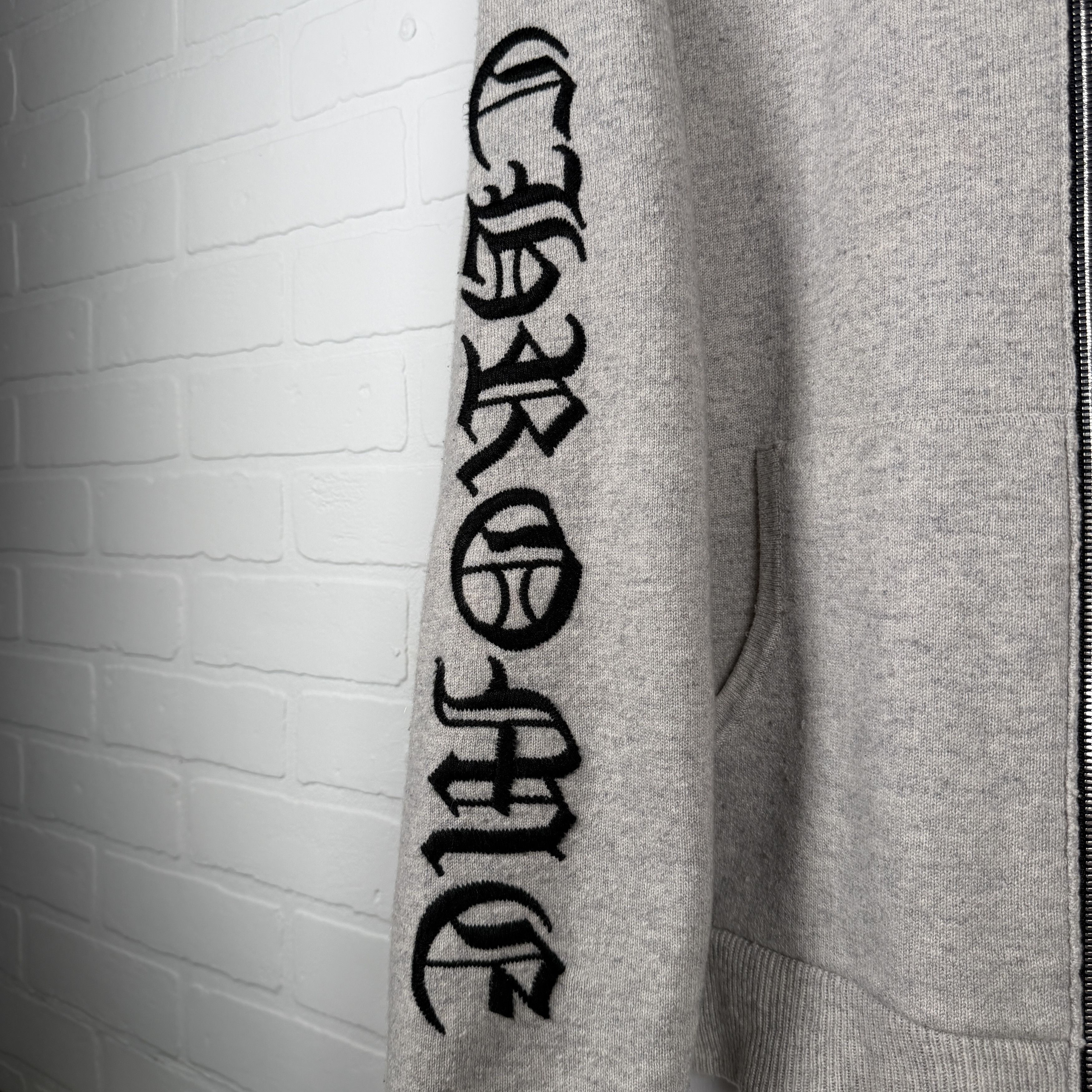 Chrome Hearts Chrome Hearts Life Sentence Cashmere Embroidered Zip Up Size US XXL / EU 58 / 5 - 2 Thumbnail